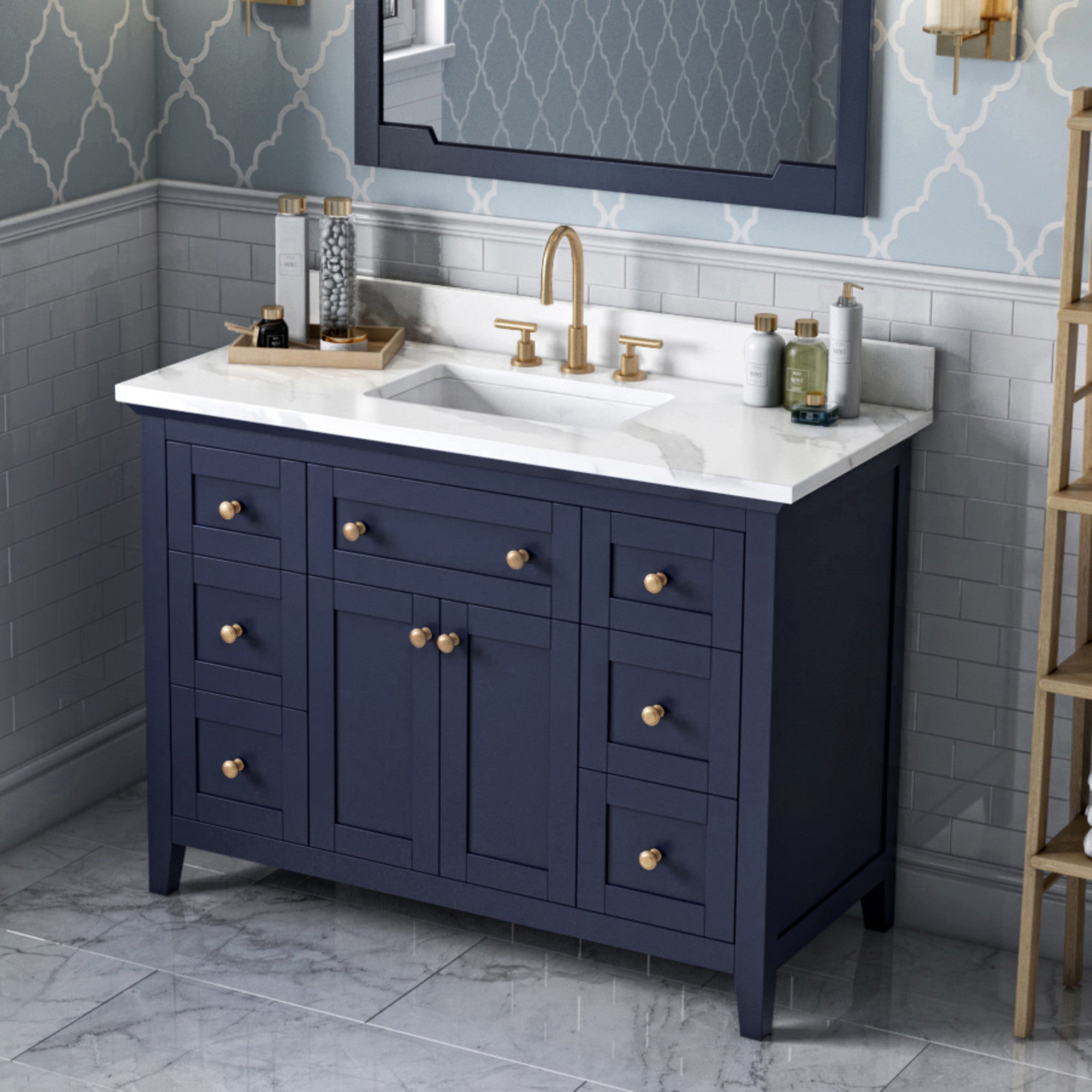 Jeffrey Alexander 48" Chatham Vanity Set