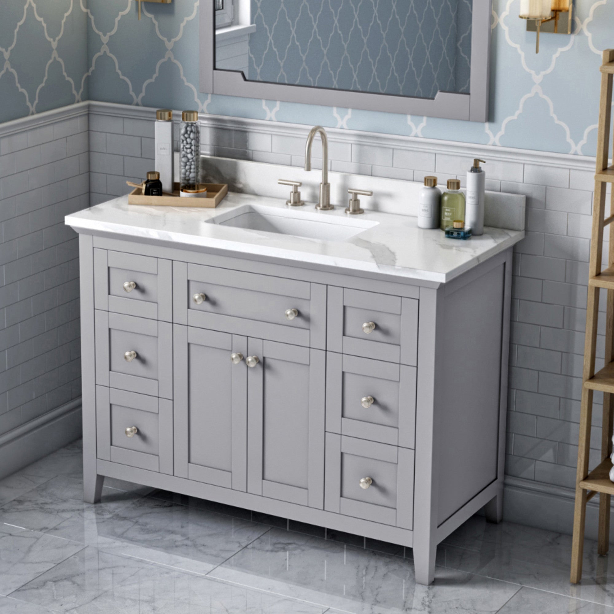 Jeffrey Alexander 48" Chatham Vanity Set