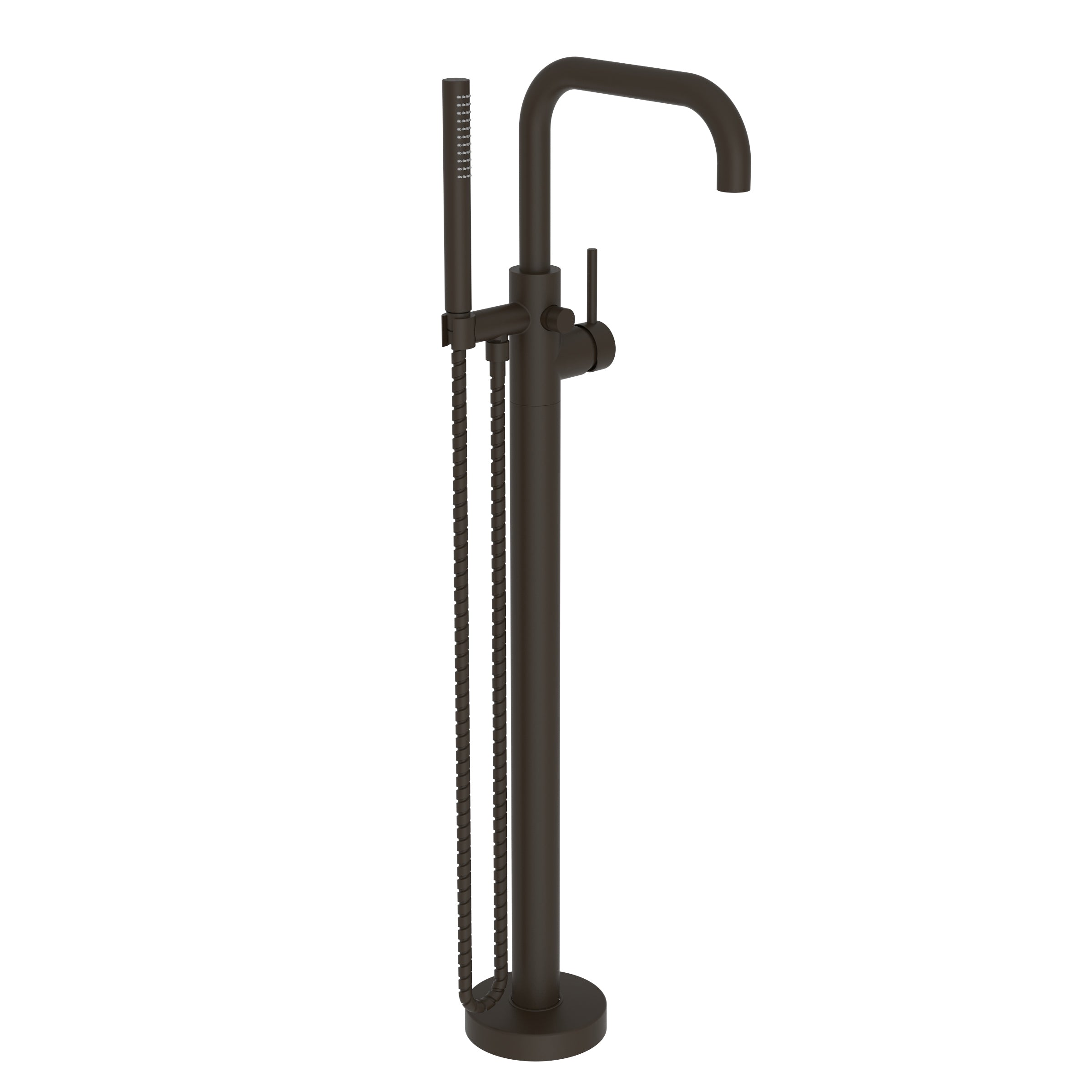 Newport Brass East Square Exposed Tub and Hand Shower Set - Free Standing
