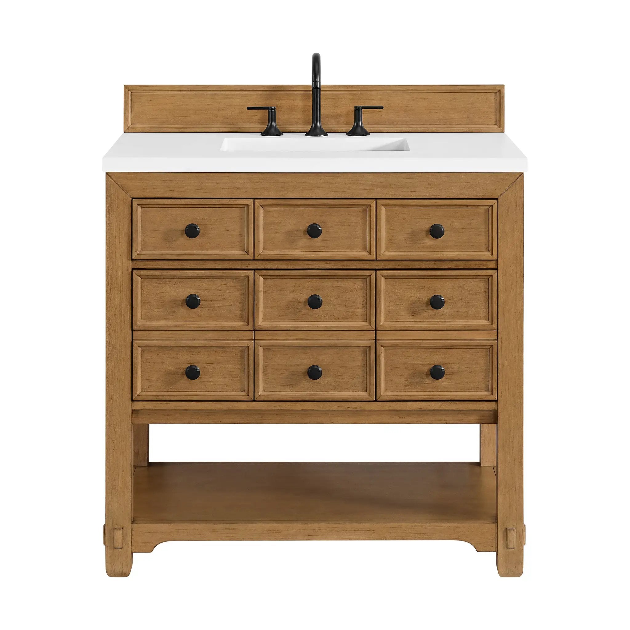 James Martin Malibu 36" Single Vanity Set - Amber Birch by James Martin Vanities