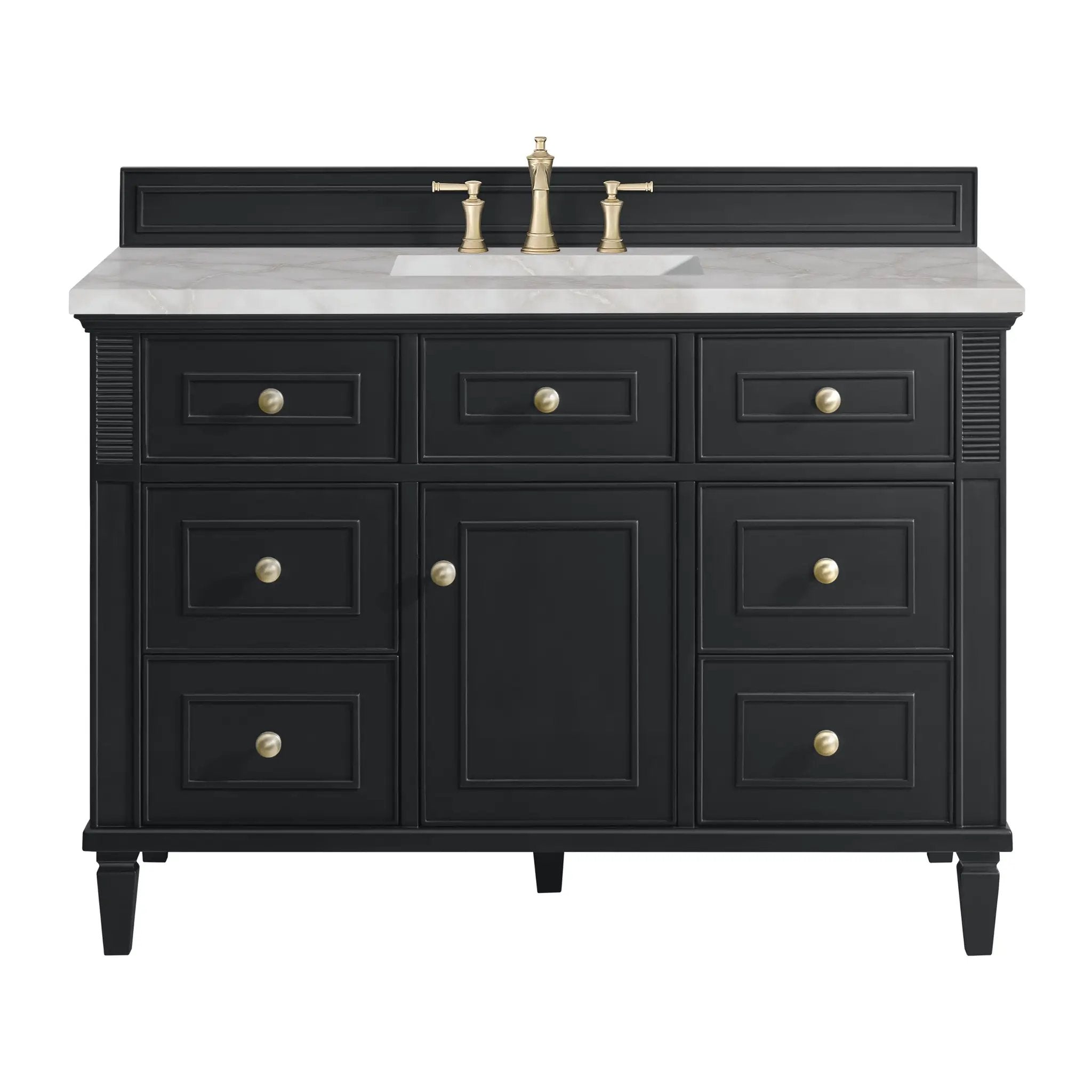 James Martin Lorelai 48" Single Vanity Set - Black Onyx by James Martin Vanities