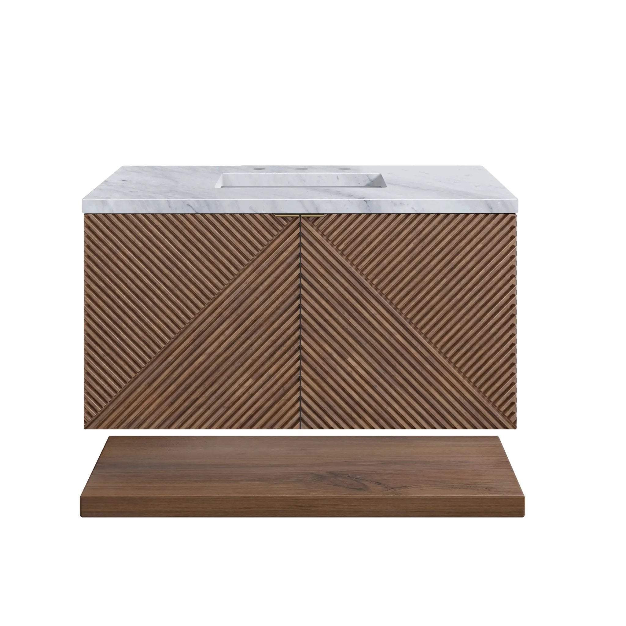 James Martin Marcello 36" Single Vanity Set - Chestnut by James Martin Vanities