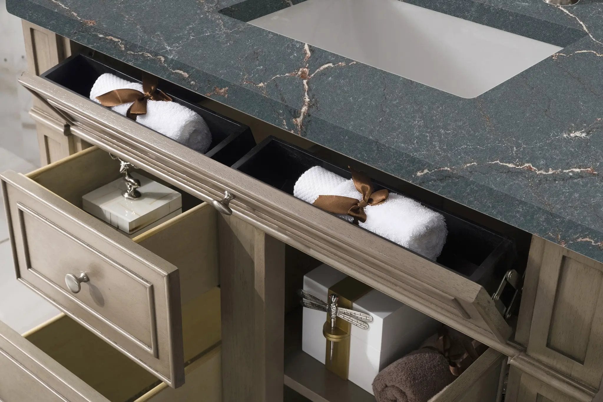 whitewashed walnut vanity