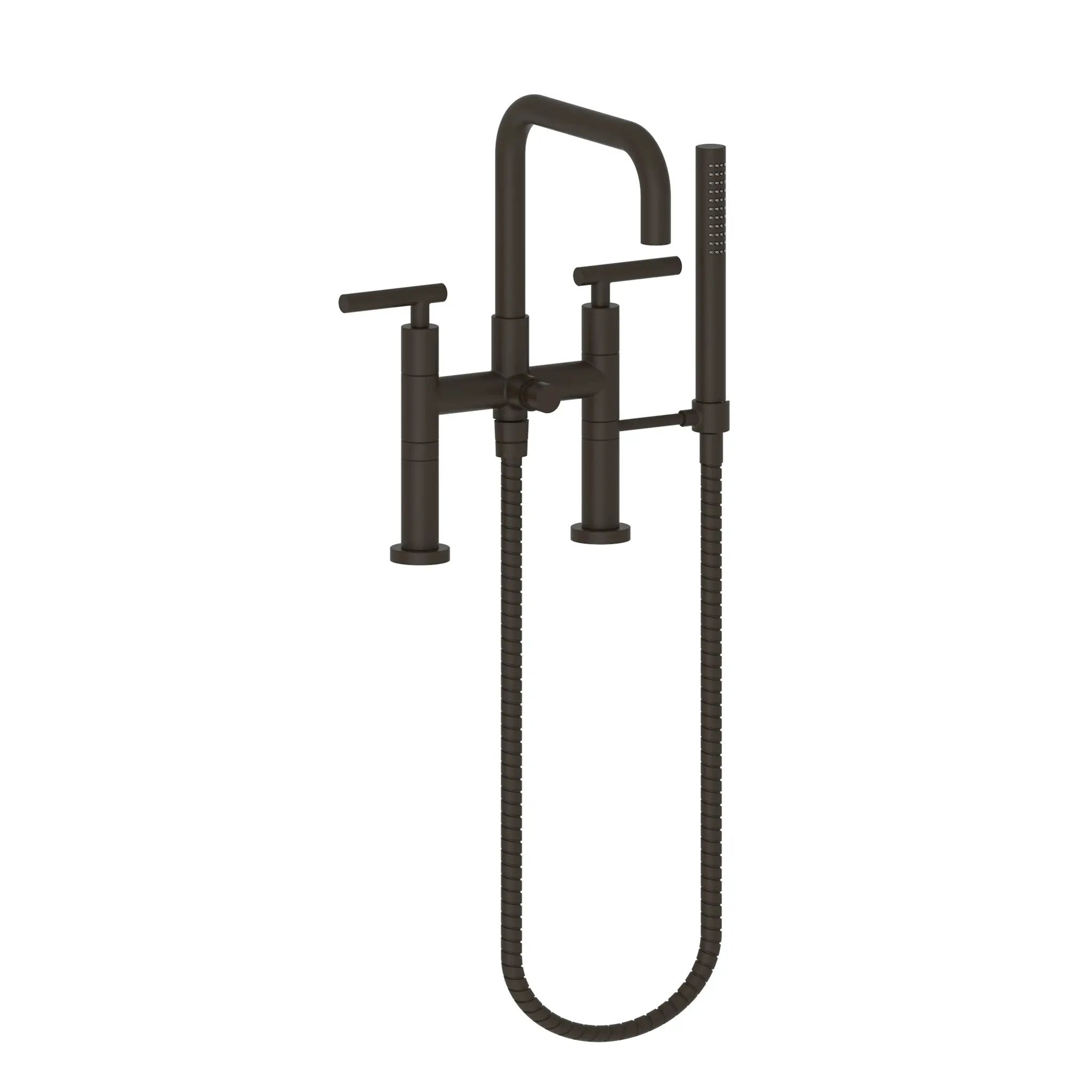 Newport Brass East Square Exposed Tub & Hand Shower Set - Deck Mount by Newport Brass