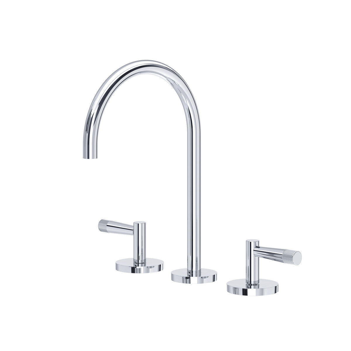 polished chrome bathroom faucet