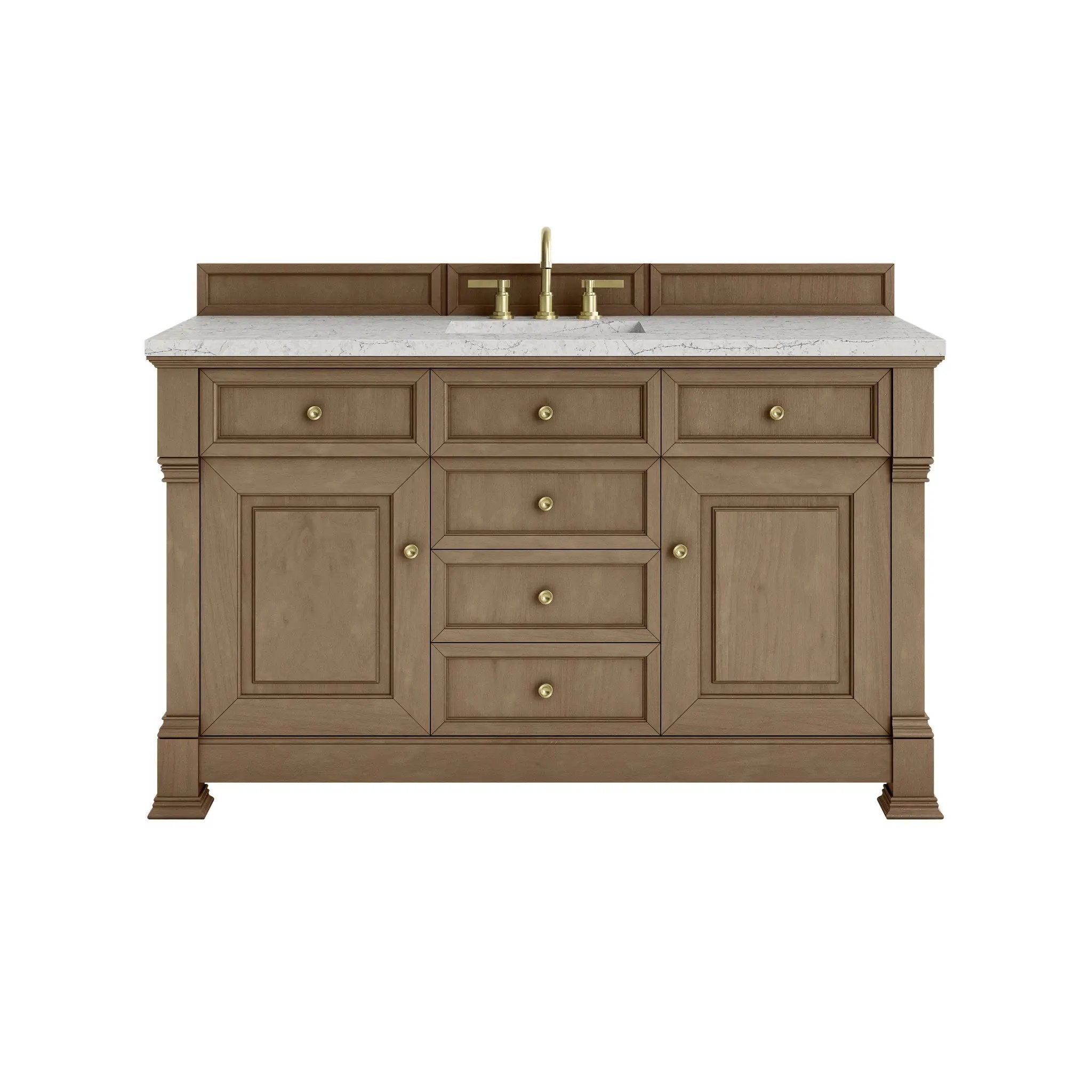 James Martin Brookfield 60" Single Vanity Set - Pecan by James Martin Vanities