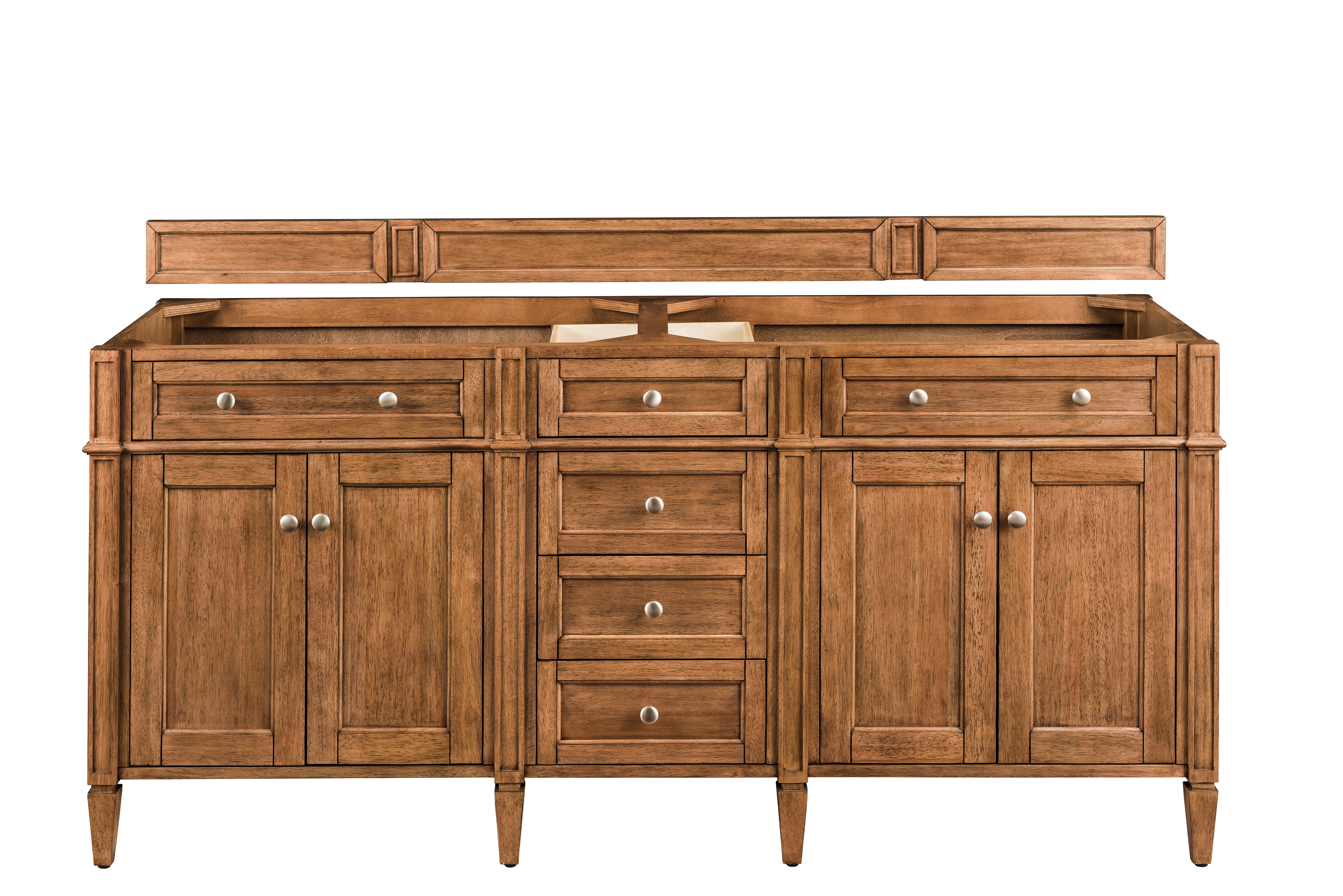 James Martin Vanities Brittany 72" Double Vanity - Saddle Brown