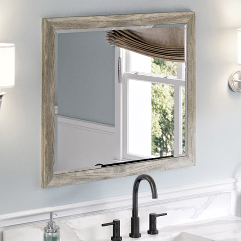 weathered grey mirror