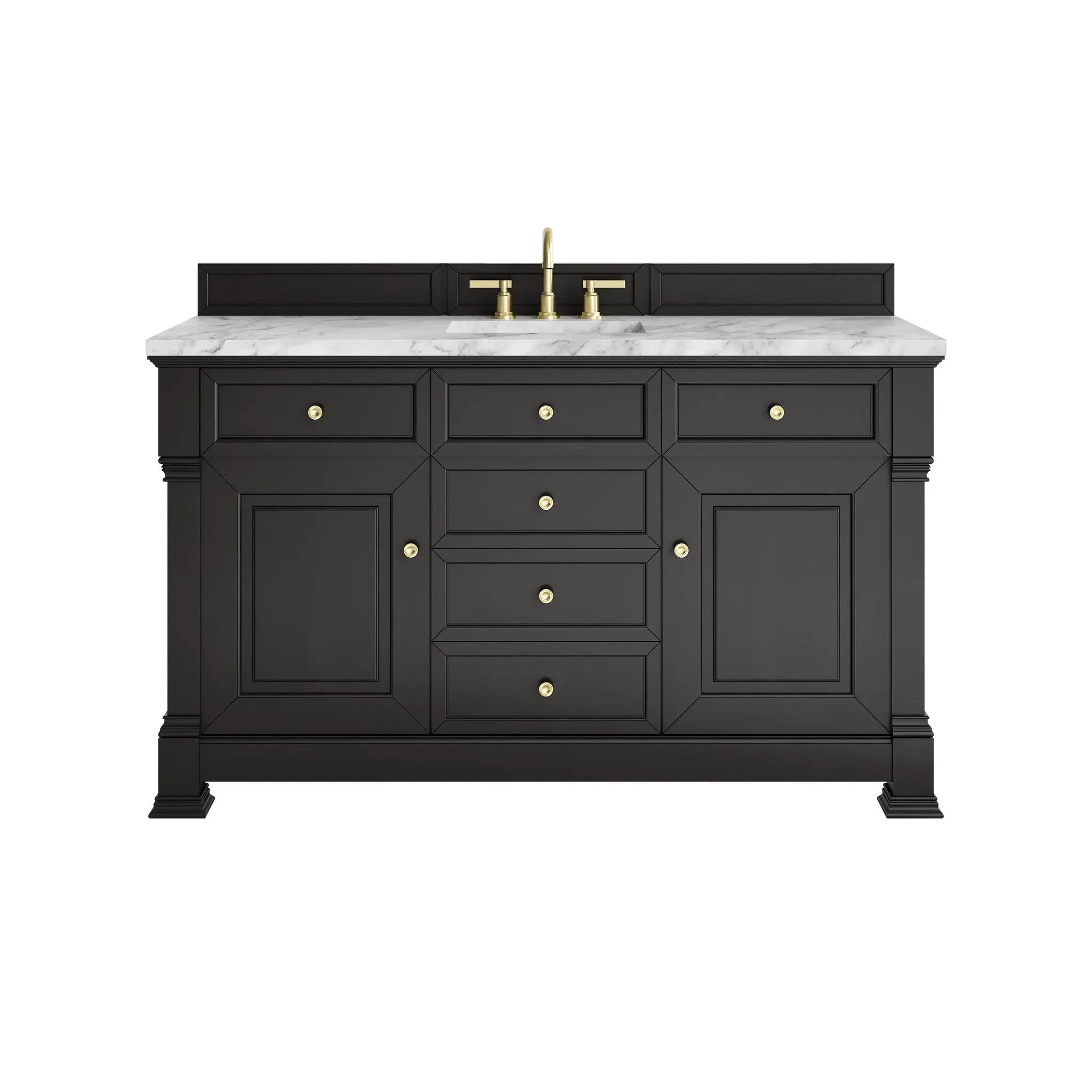 James Martin Brookfield 60" Single Vanity Set - Black Onyx by James Martin Vanities