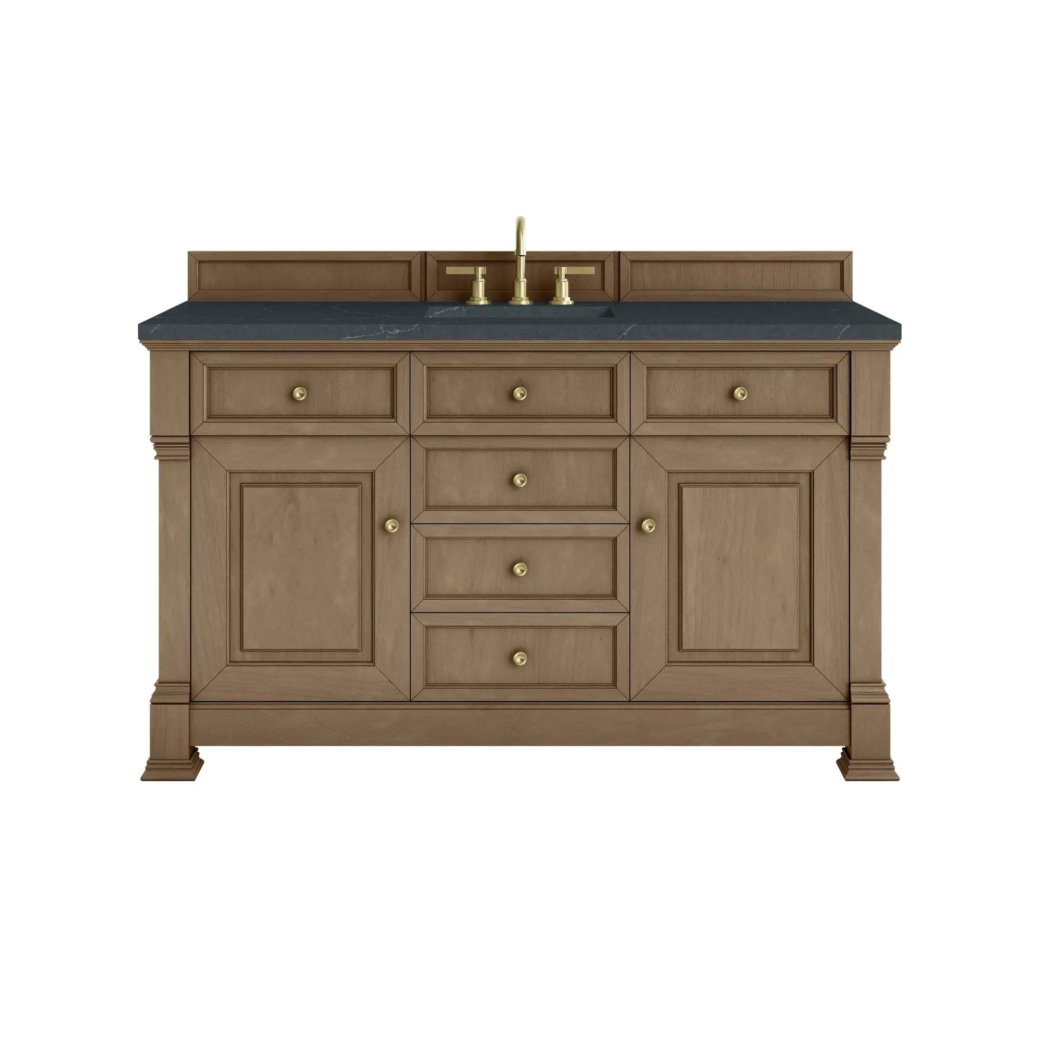 James Martin Brookfield 60" Single Vanity Set - Pecan by James Martin Vanities