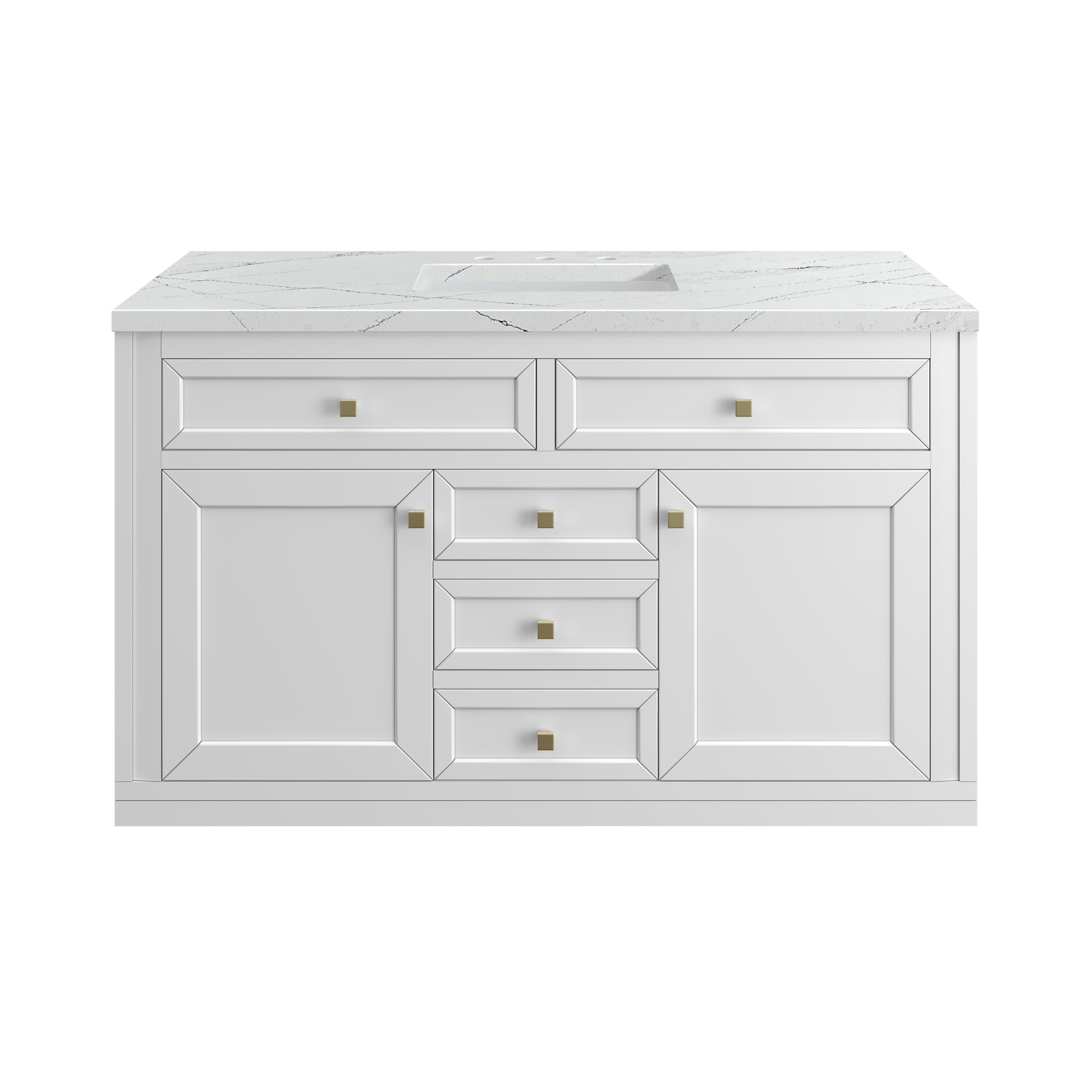 James Martin Vanities Chicago 48" Single Vanity - Glossy White