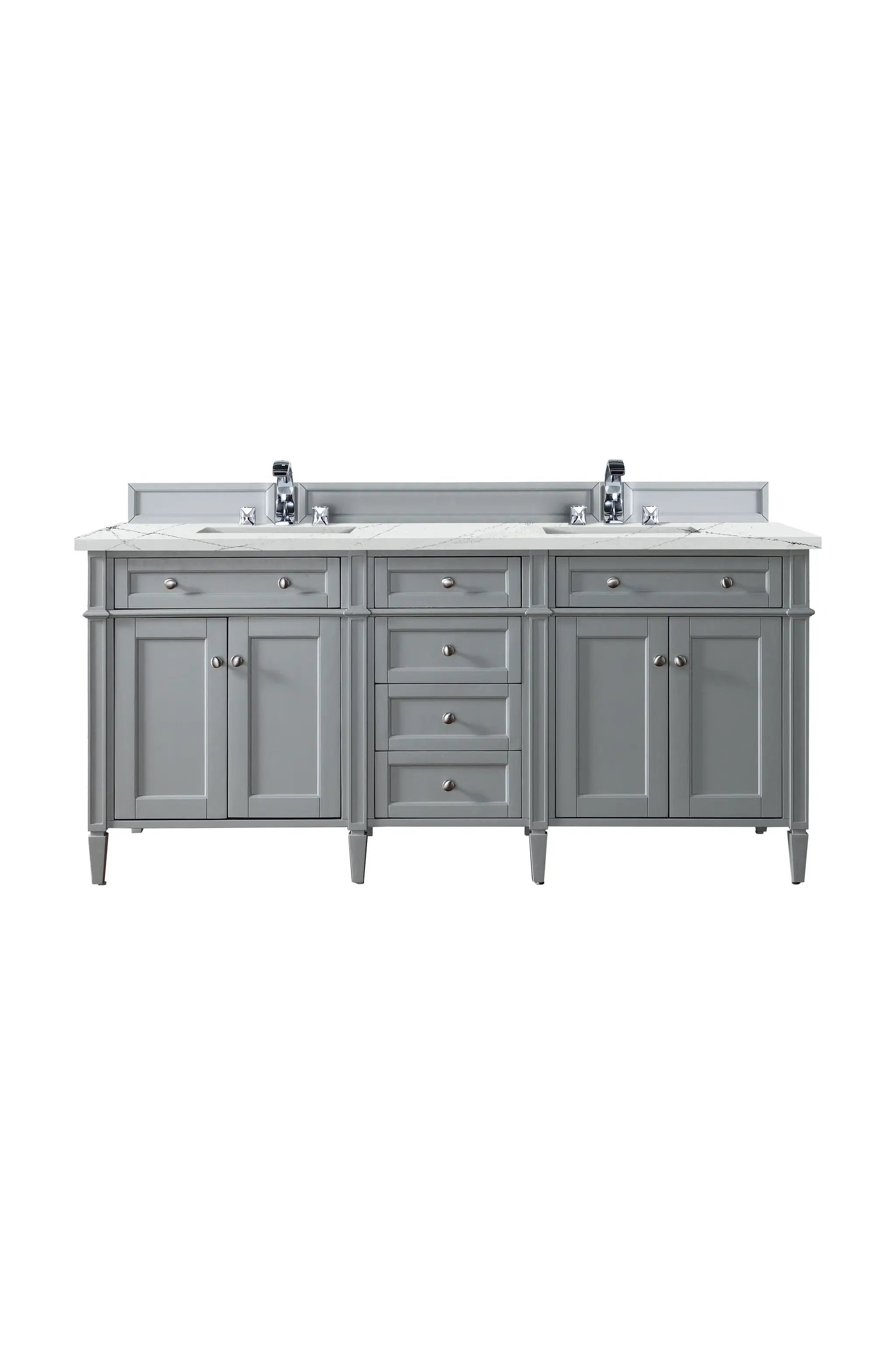 James Martin Brittany 72" Double Vanity Set - Urban Gray by James Martin Vanities