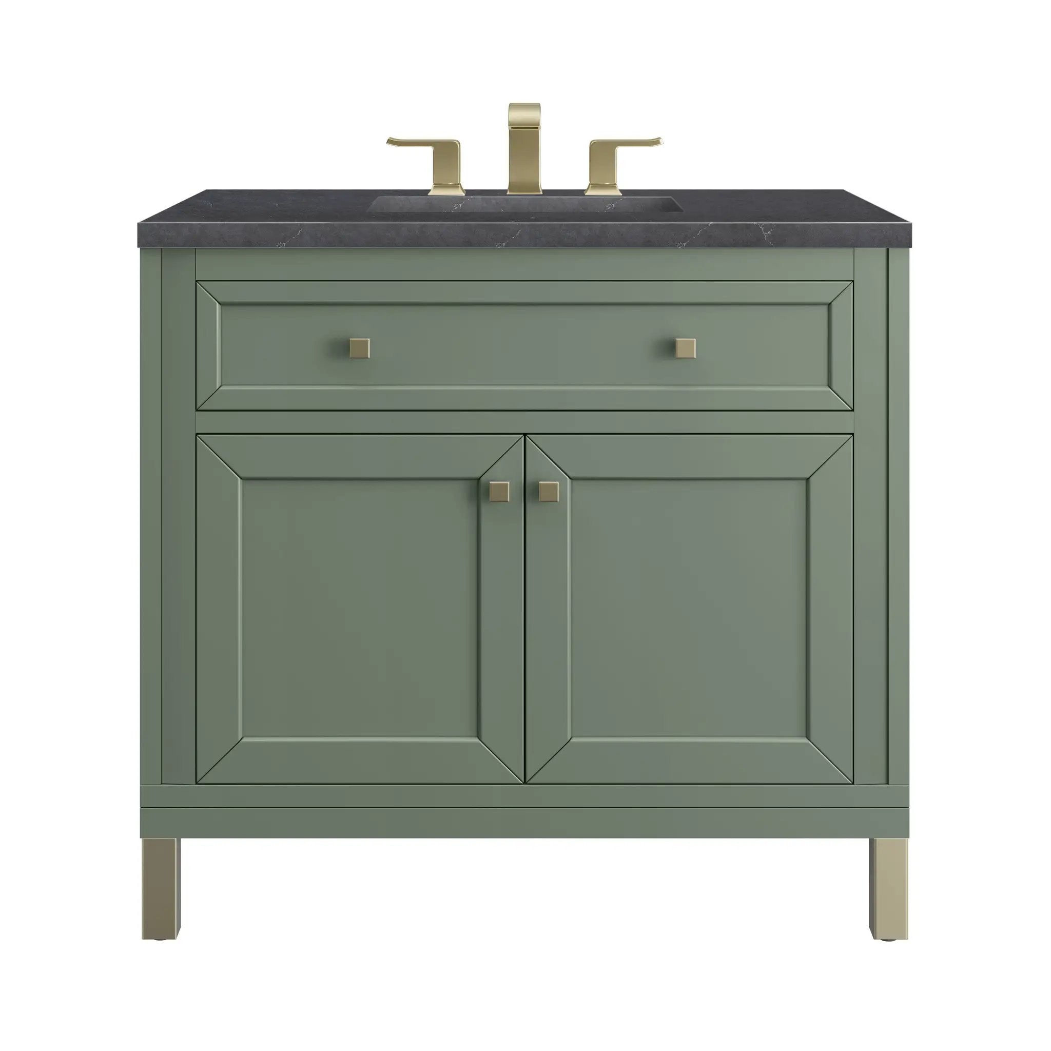 James Martin Chicago 36" Single Vanity Set - Smokey Celadon by James Martin Vanities