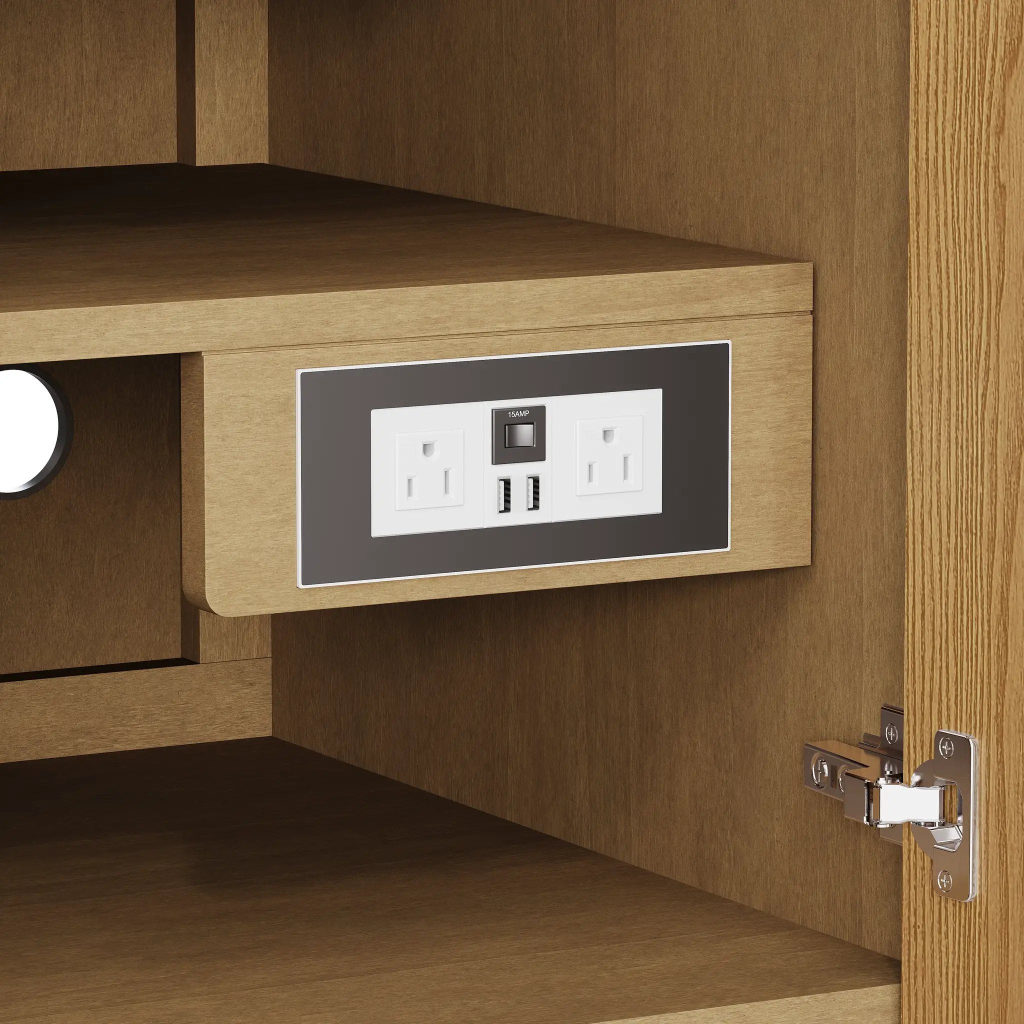 light natural oak vanity