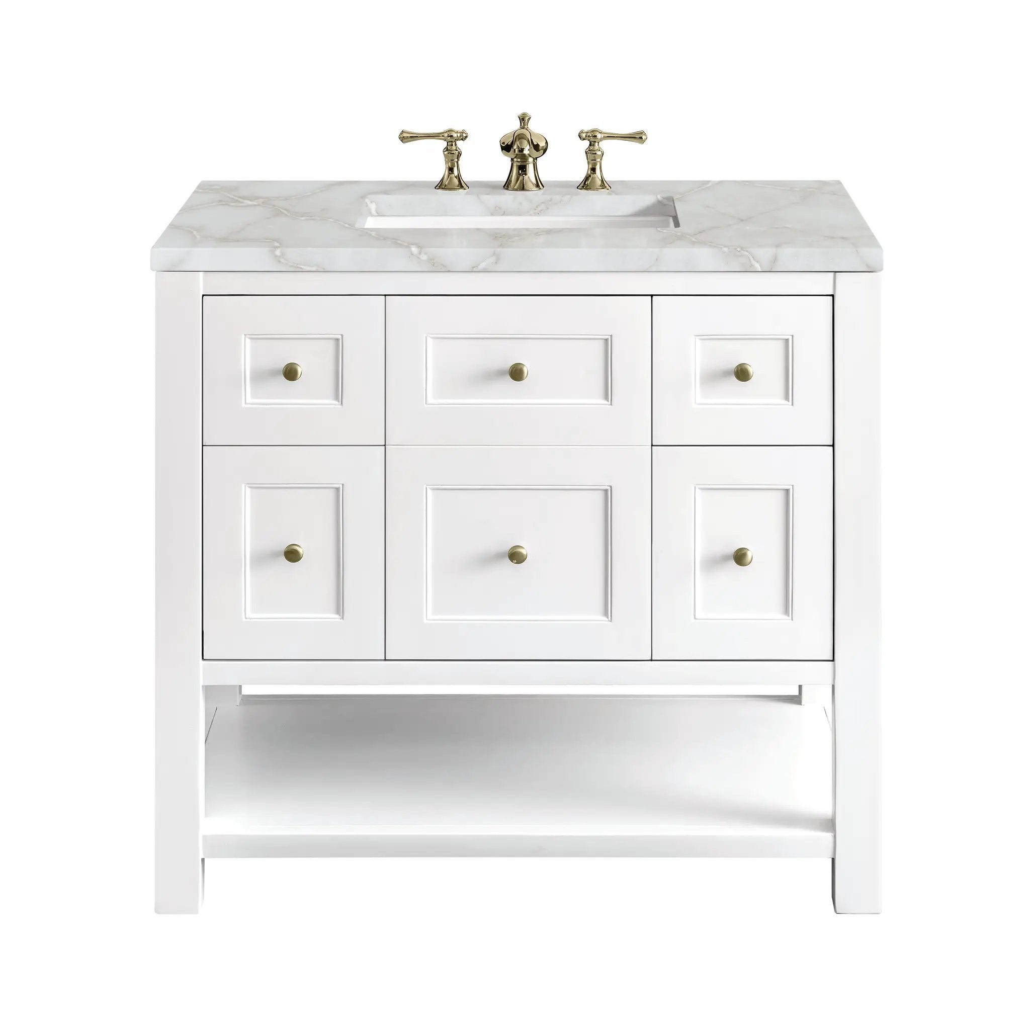 James Martin Breckenridge 36" Single Vanity Set - Bright White by James Martin Vanities