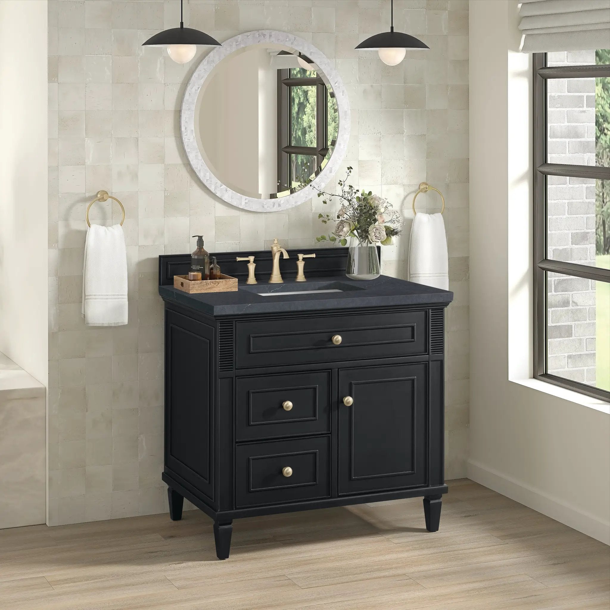 black onyx vanity