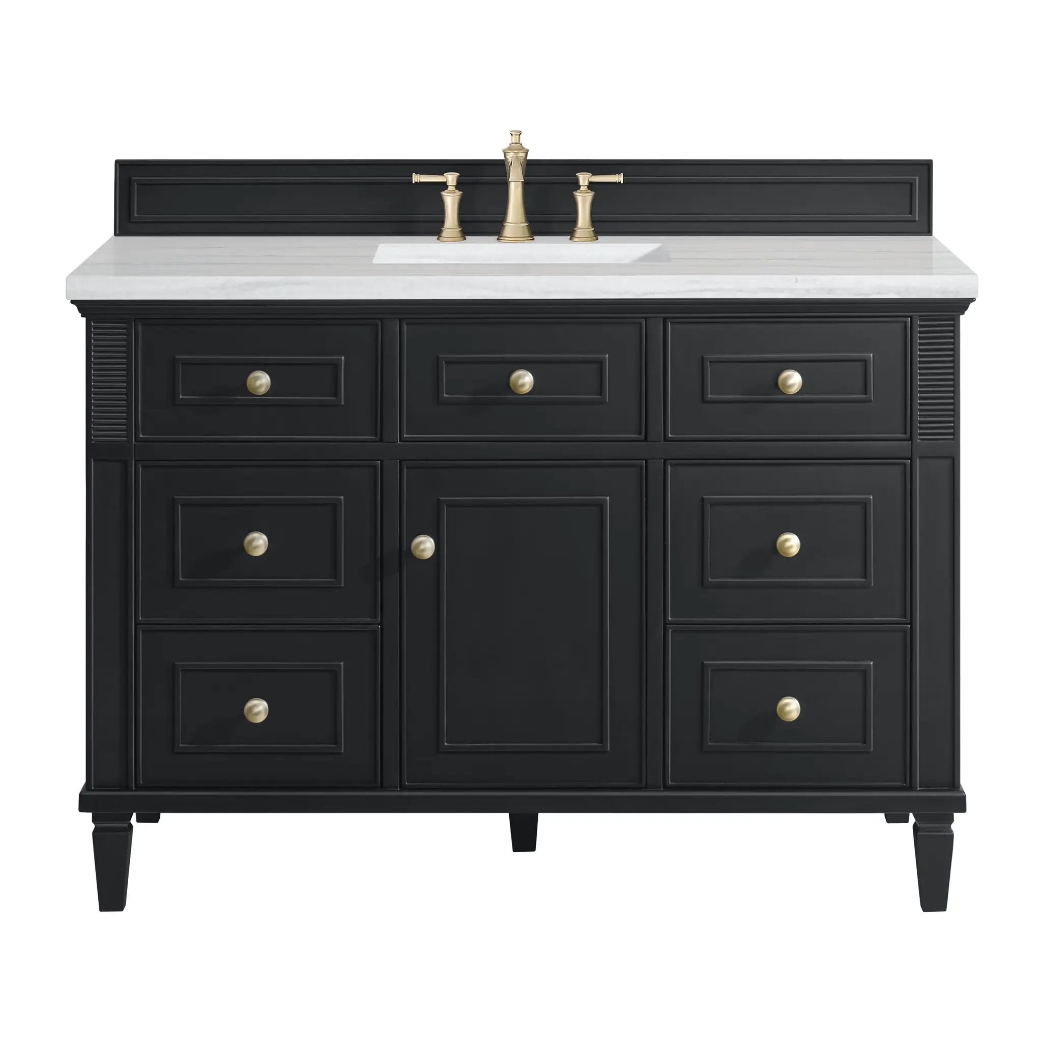 James Martin Lorelai 48" Single Vanity Set - Black Onyx by James Martin Vanities