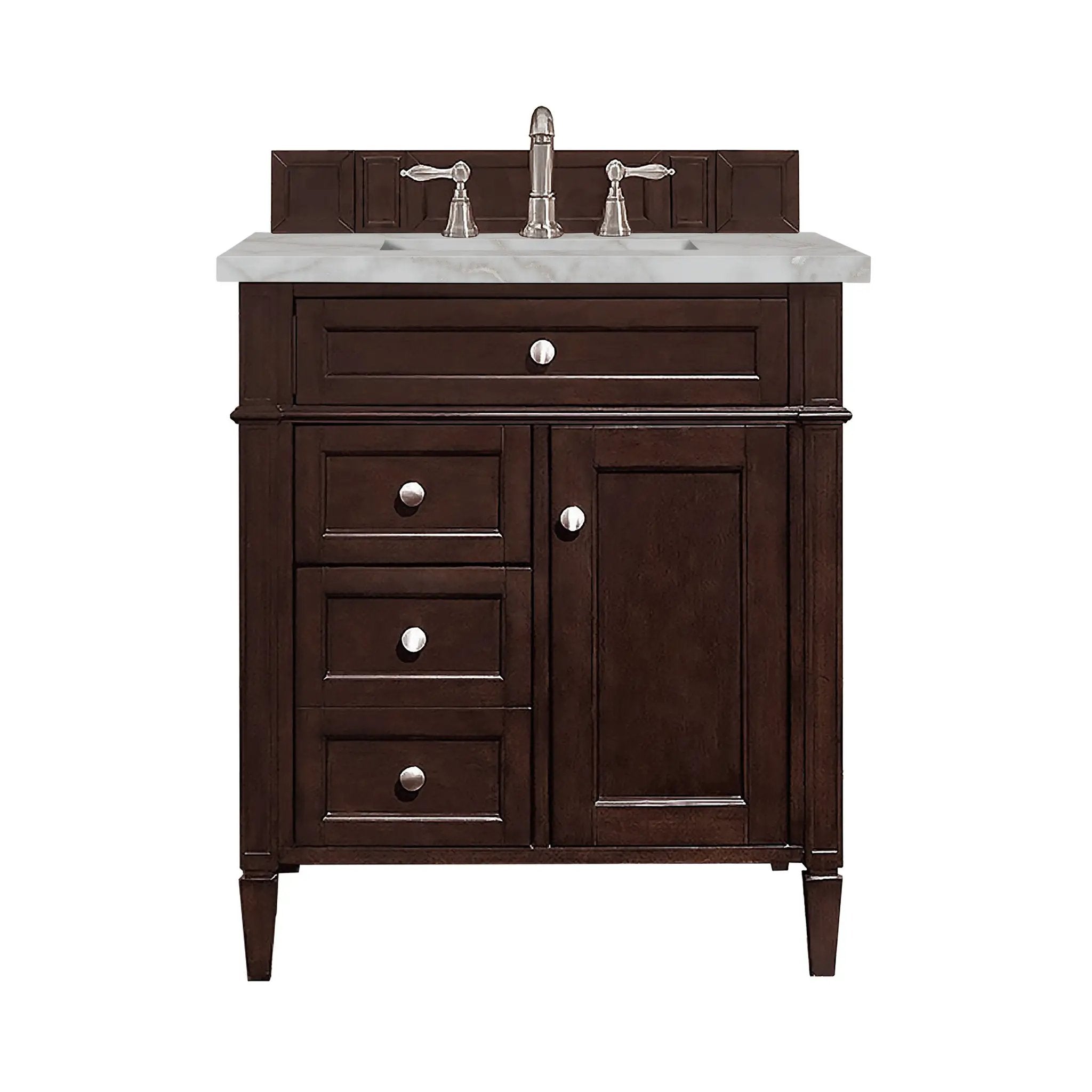 James Martin Brittany 30" Single Vanity Set - Burnished Mahogany by James Martin Vanities