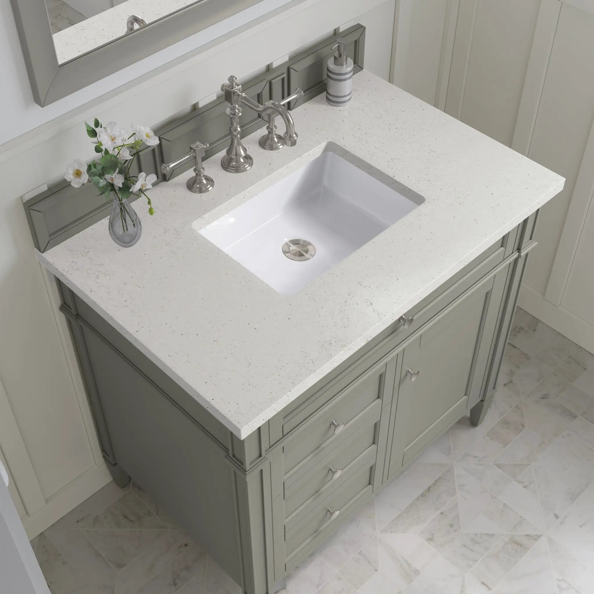 urban gray vanity