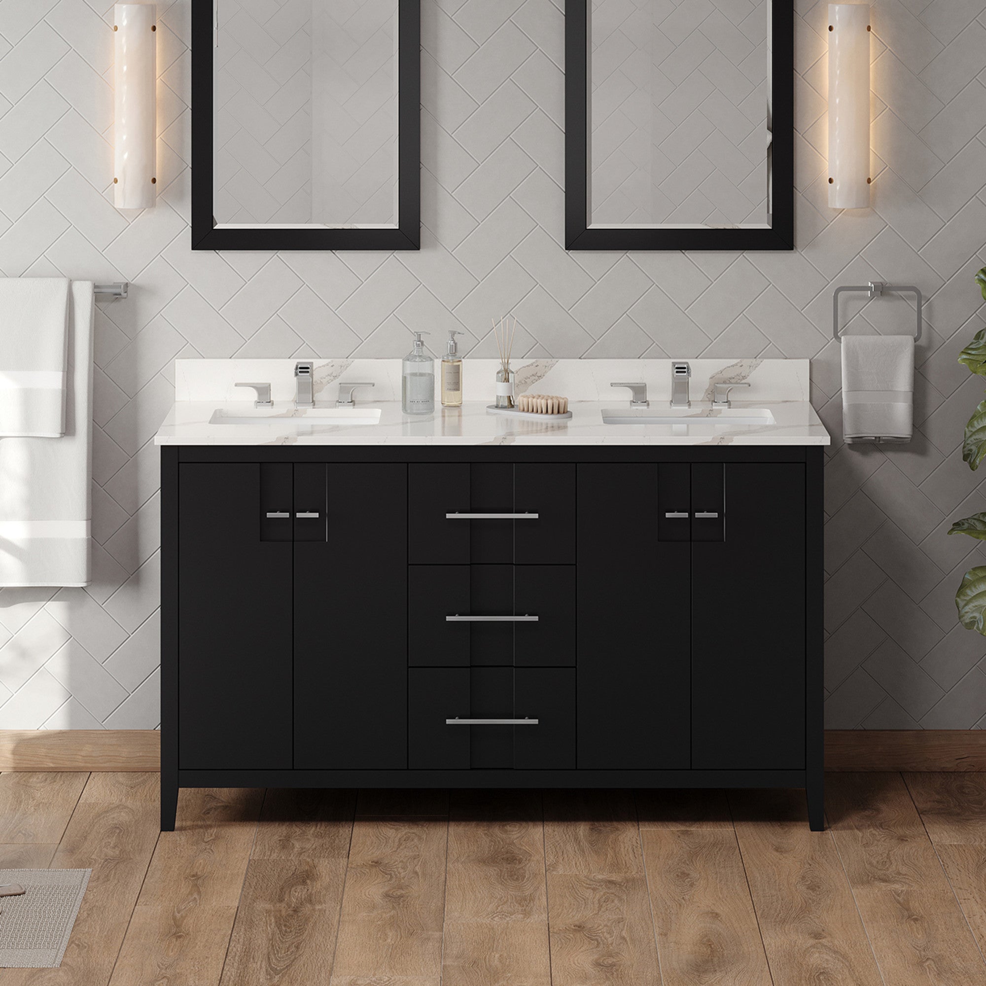 Jeffrey Alexander 60" Katara Vanity Set