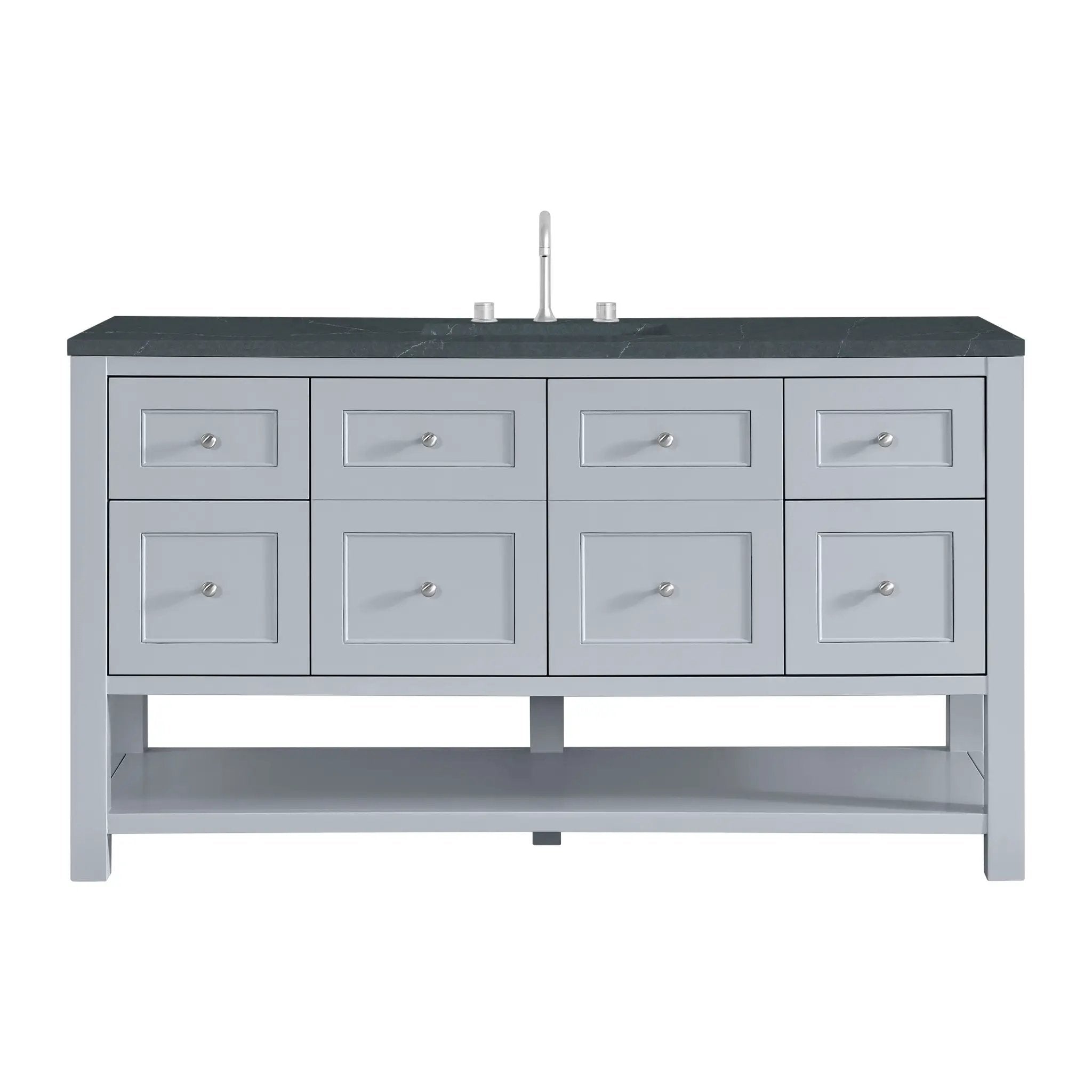 James Martin Breckenridge 60" Single Vanity Set - Serenity Blue by James Martin Vanities