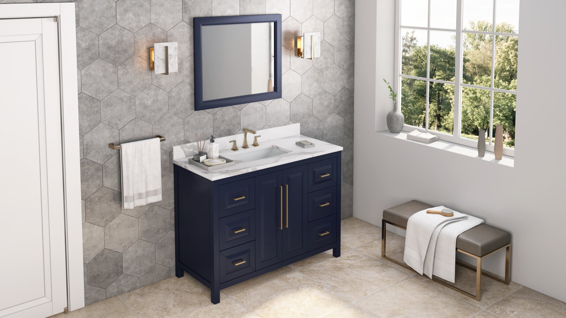 hale blue vanity