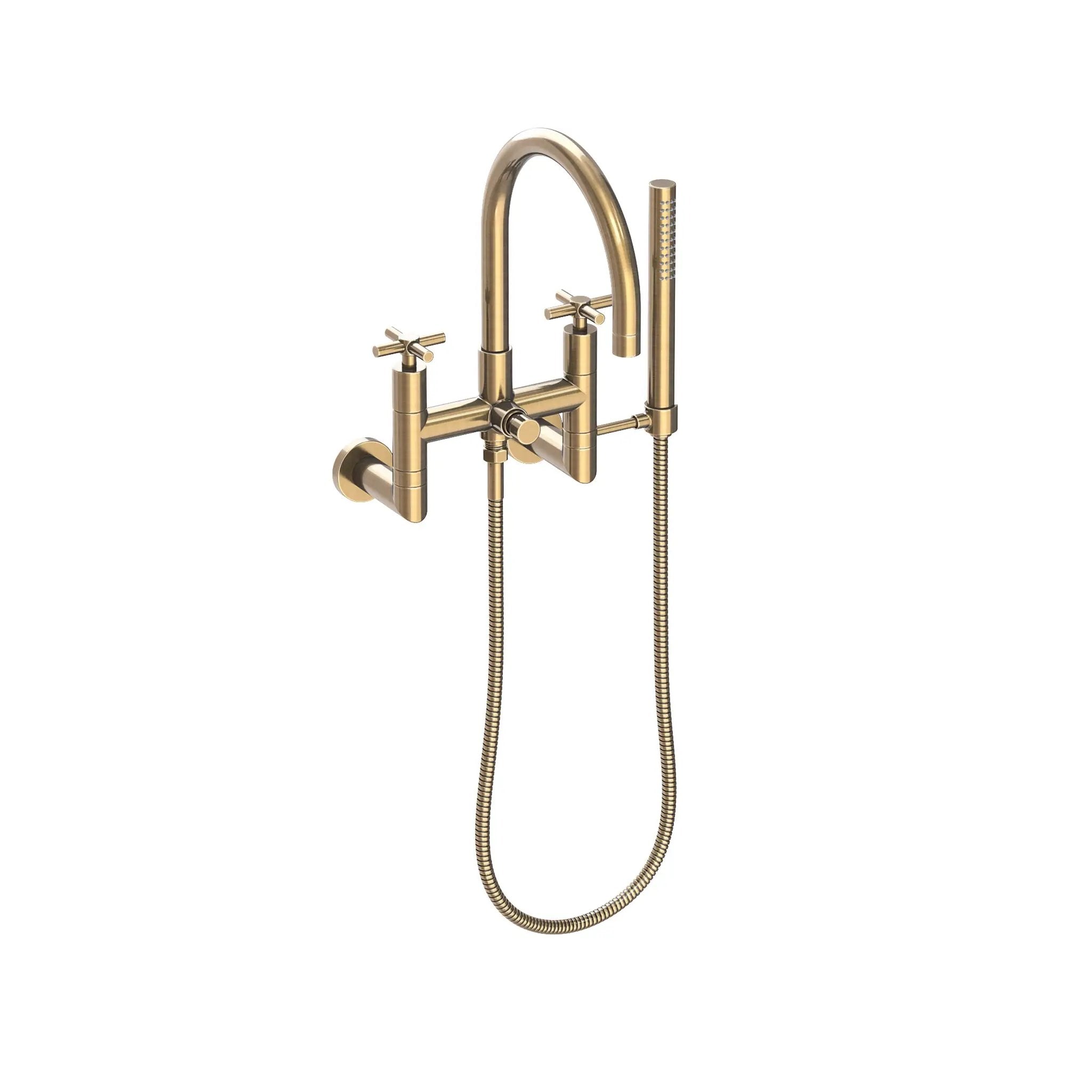 Newport Brass East Linear Exposed Tub & Hand Shower Set - Wall Mount by Newport Brass