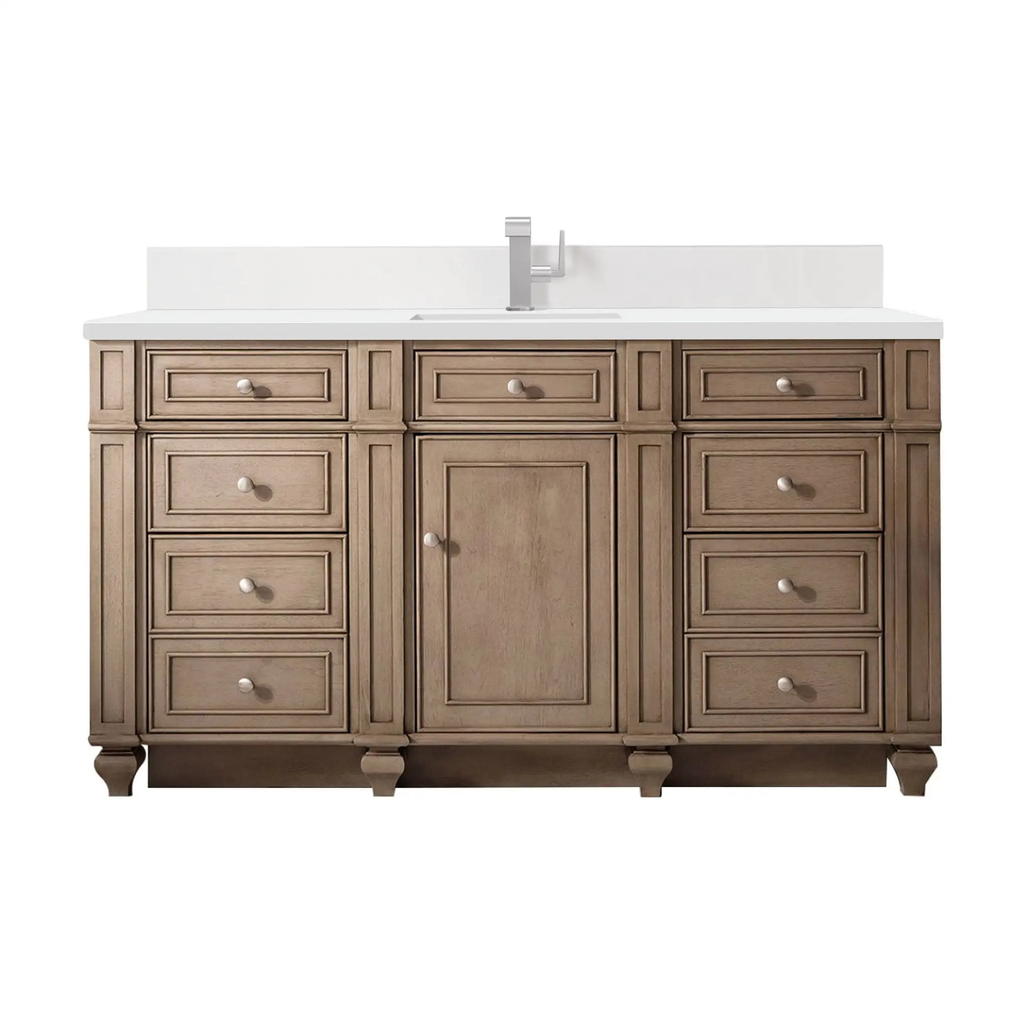whitewashed walnut vanity