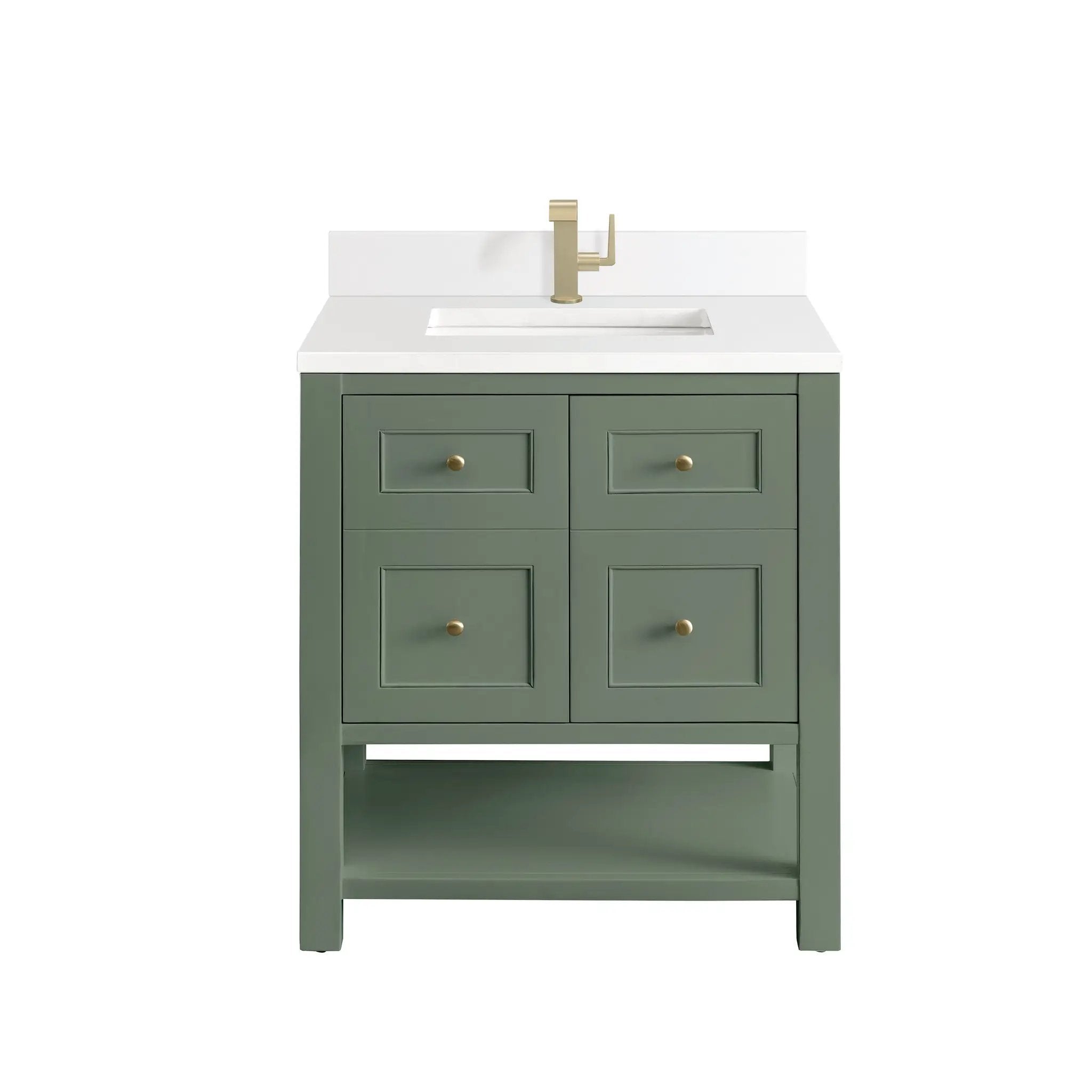 James Martin Breckenridge 30" Single Vanity Set - Smokey Celadon by James Martin Vanities