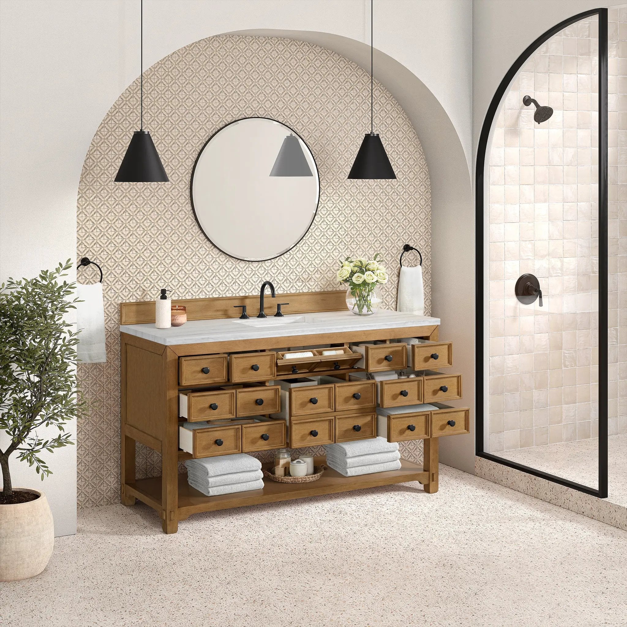amber birch vanity