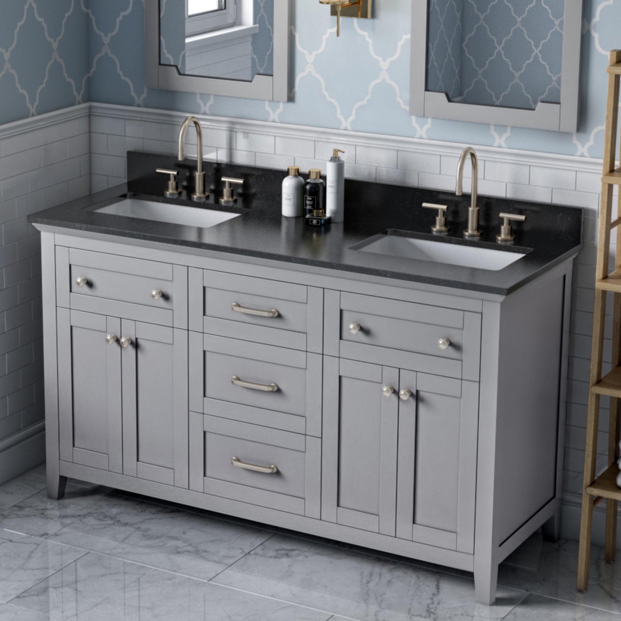 Jeffrey Alexander 60" Chatham Vanity Set