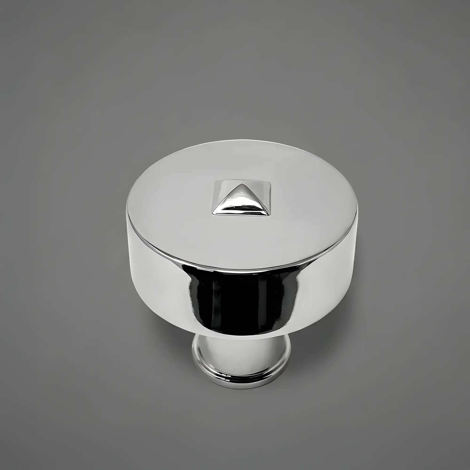 polished chrome cabinet knob