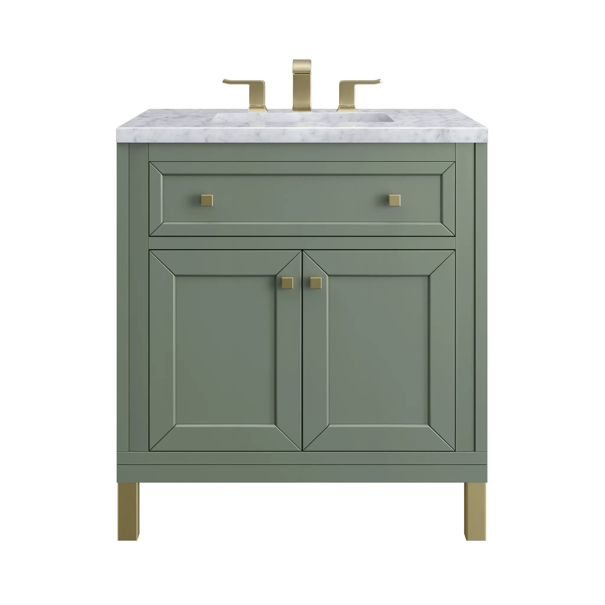James Martin Chicago 30" Single Vanity Set - Smokey Celadon by James Martin Vanities