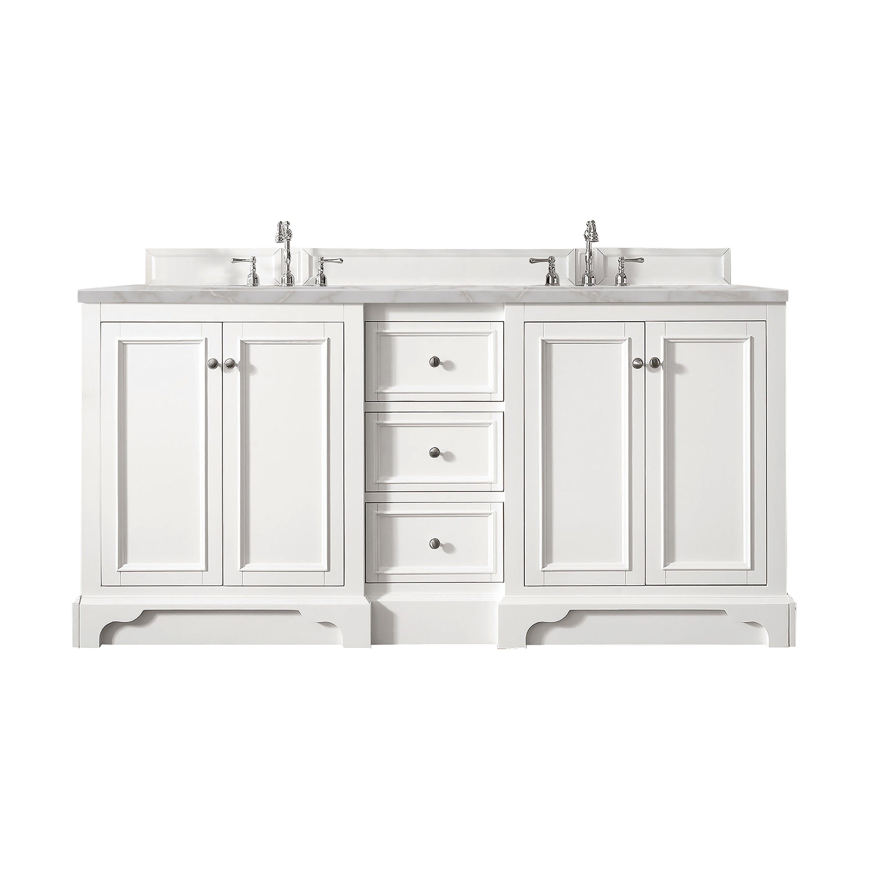 James Martin Vanities De Soto 72" Double Vanity - Bright White