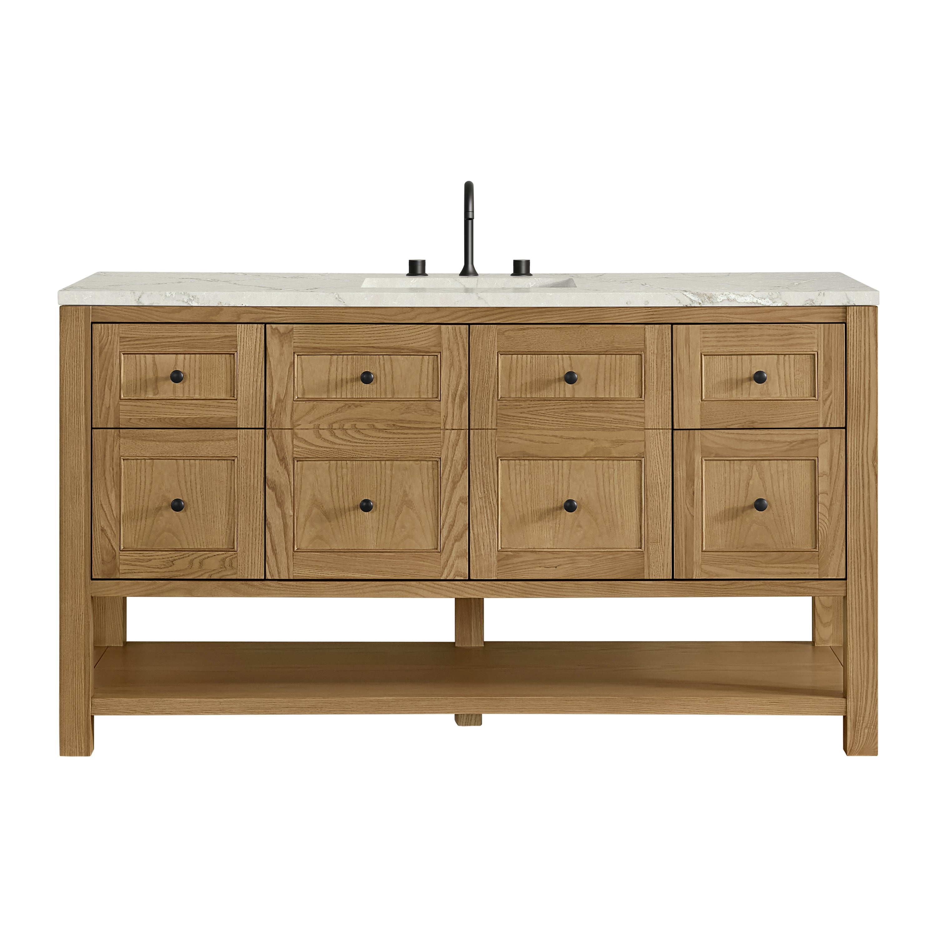 James Martin Vanities Breckenridge 60" Single Vanity - Light Natural Oak