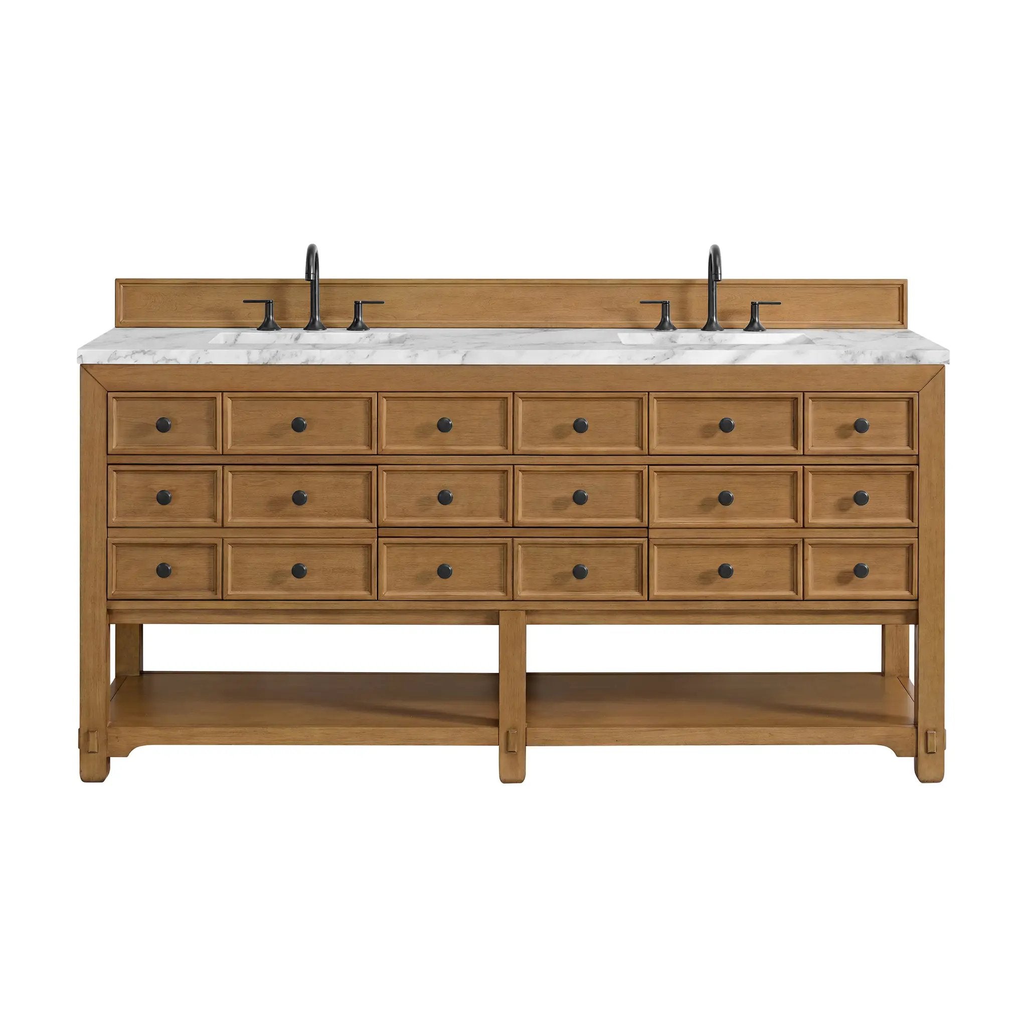 James Martin Malibu 72" Double Vanity Set - Amber Birch by James Martin Vanities