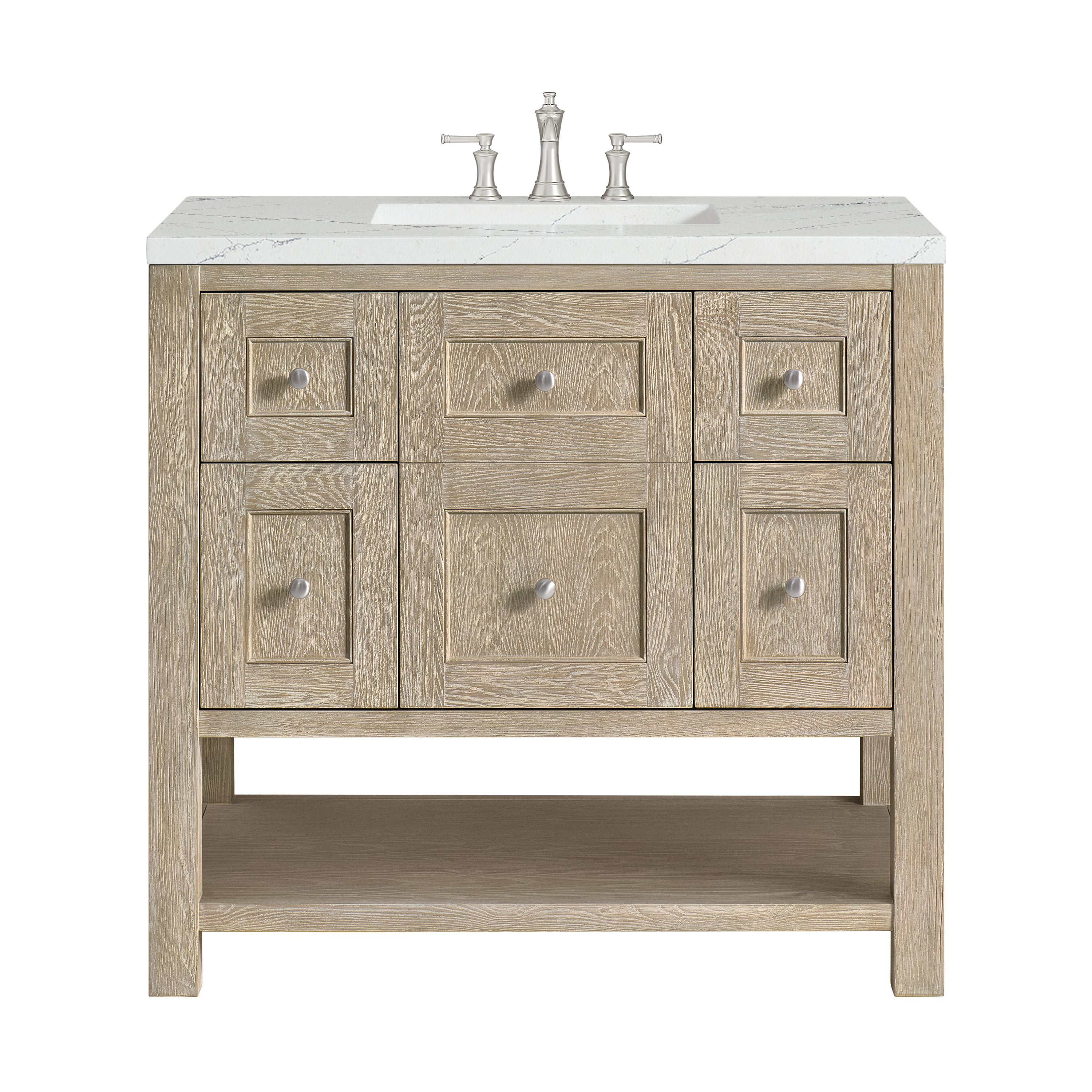 James Martin Vanities Breckenridge 36" Single Vanity - Whitewashed Oak
