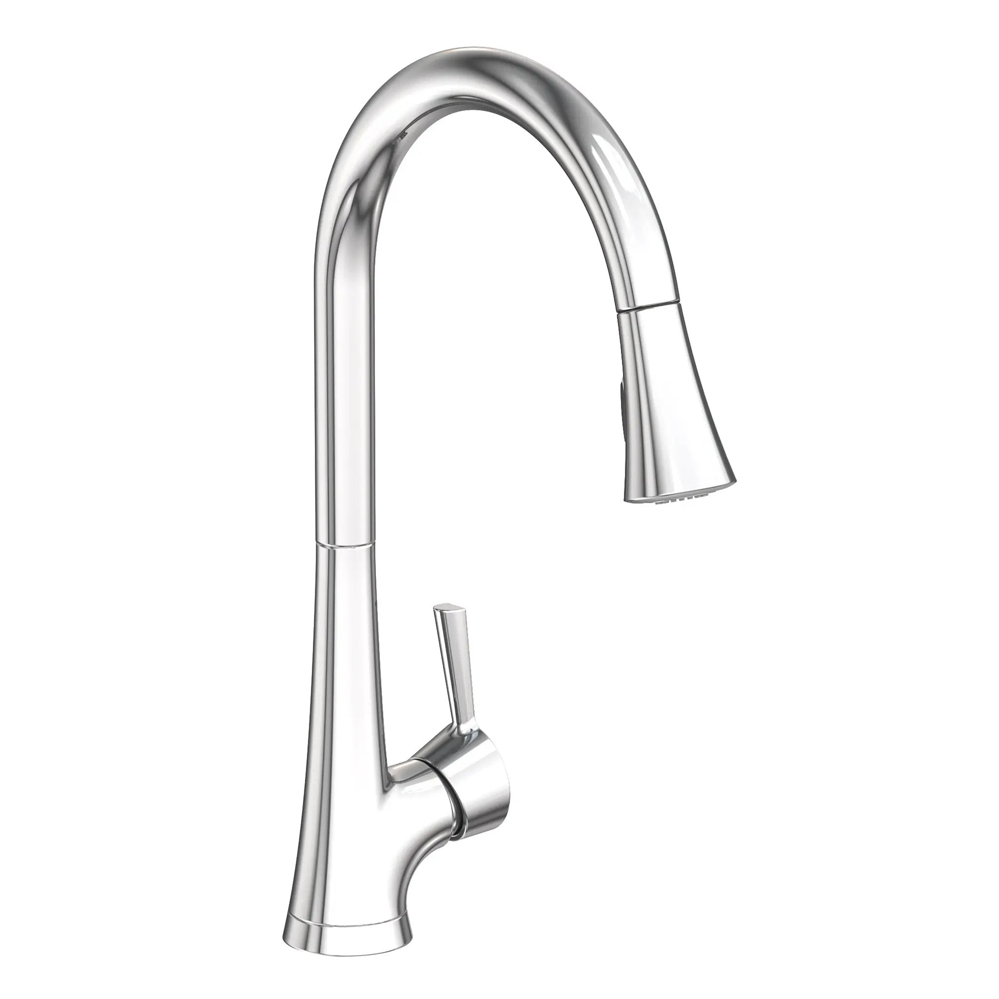 polished chrome kitchen faucet