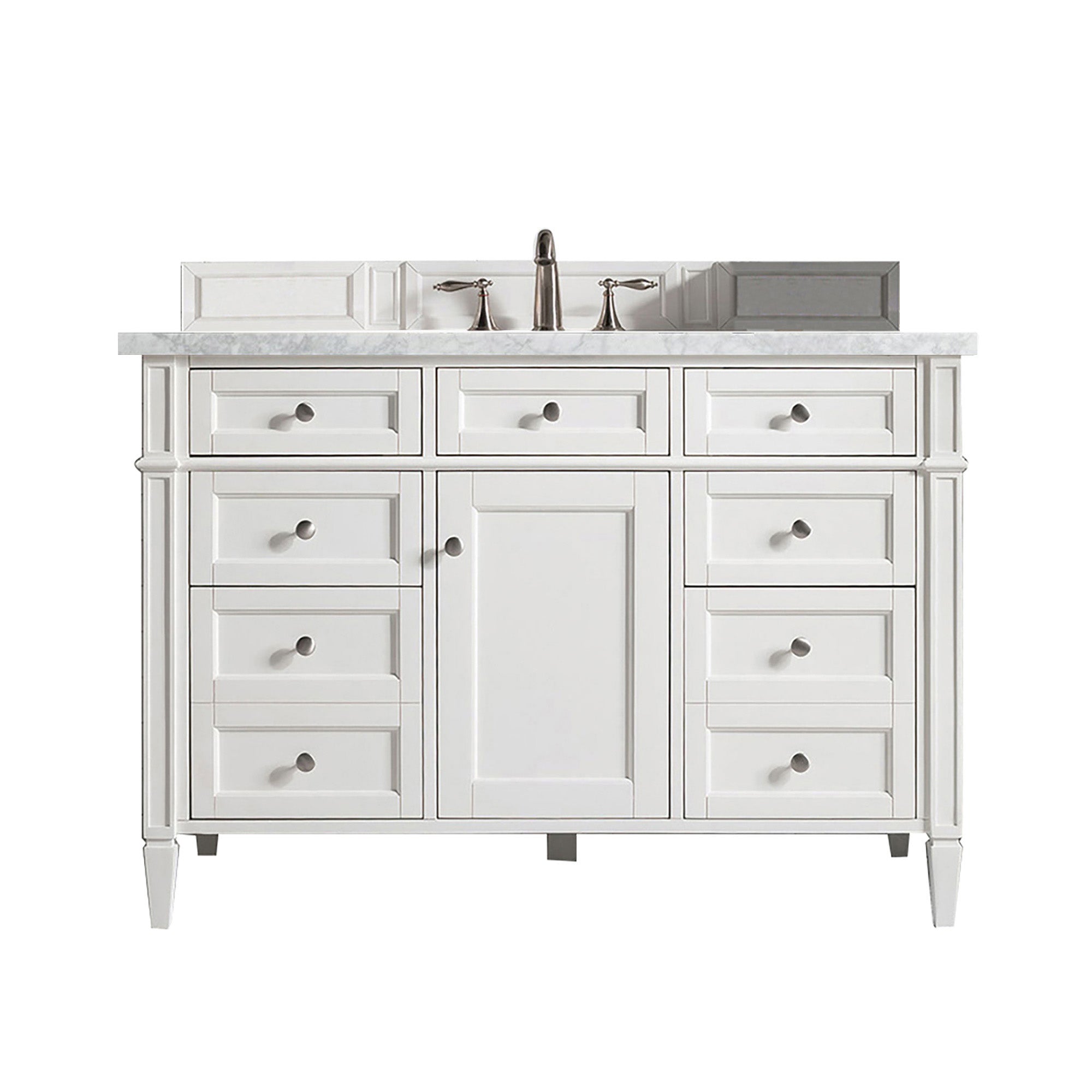 James Martin Vanities Brittany 48" Single Vanity - Bright White