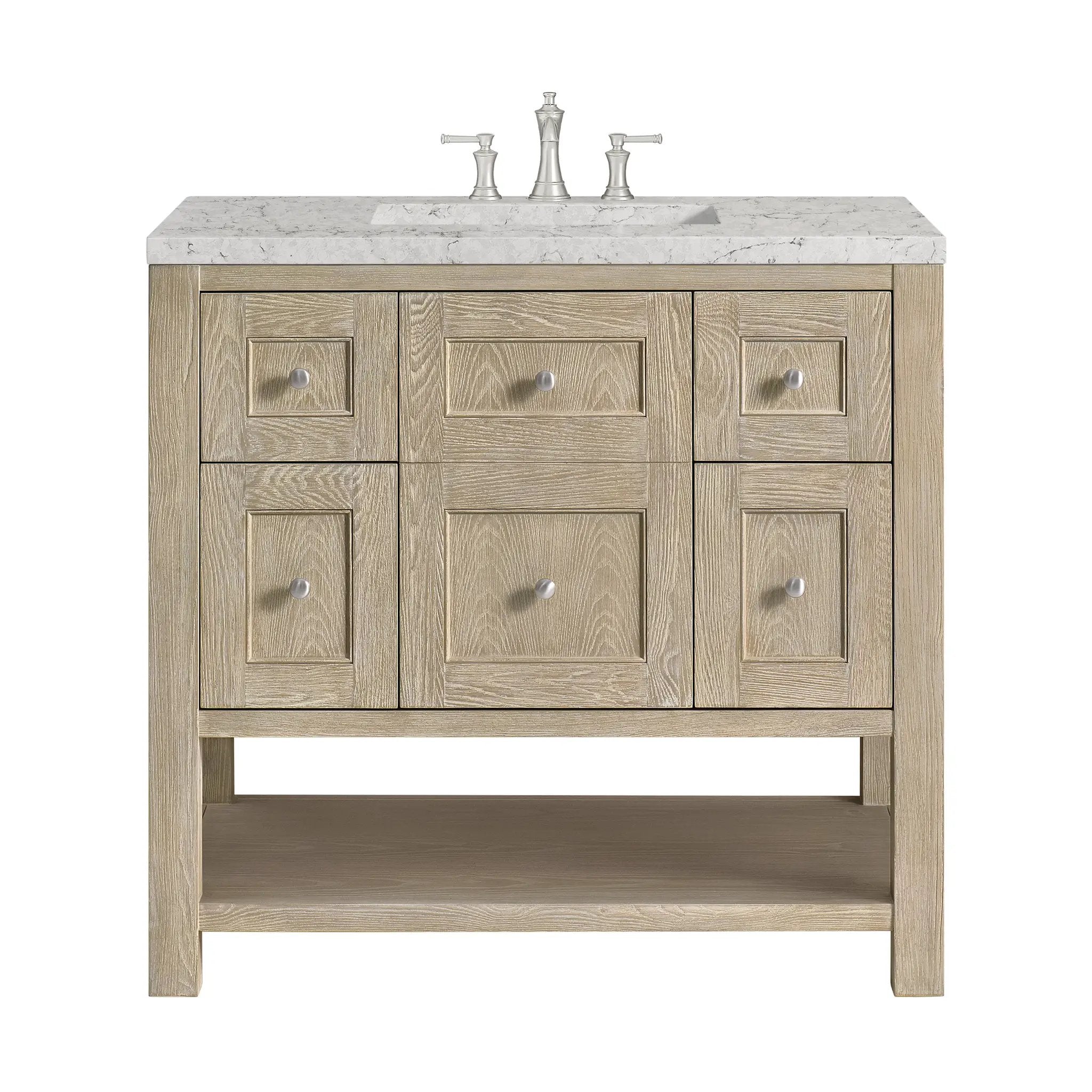James Martin Breckenridge 36" Single Vanity Set - Whitewashed Oak by James Martin Vanities