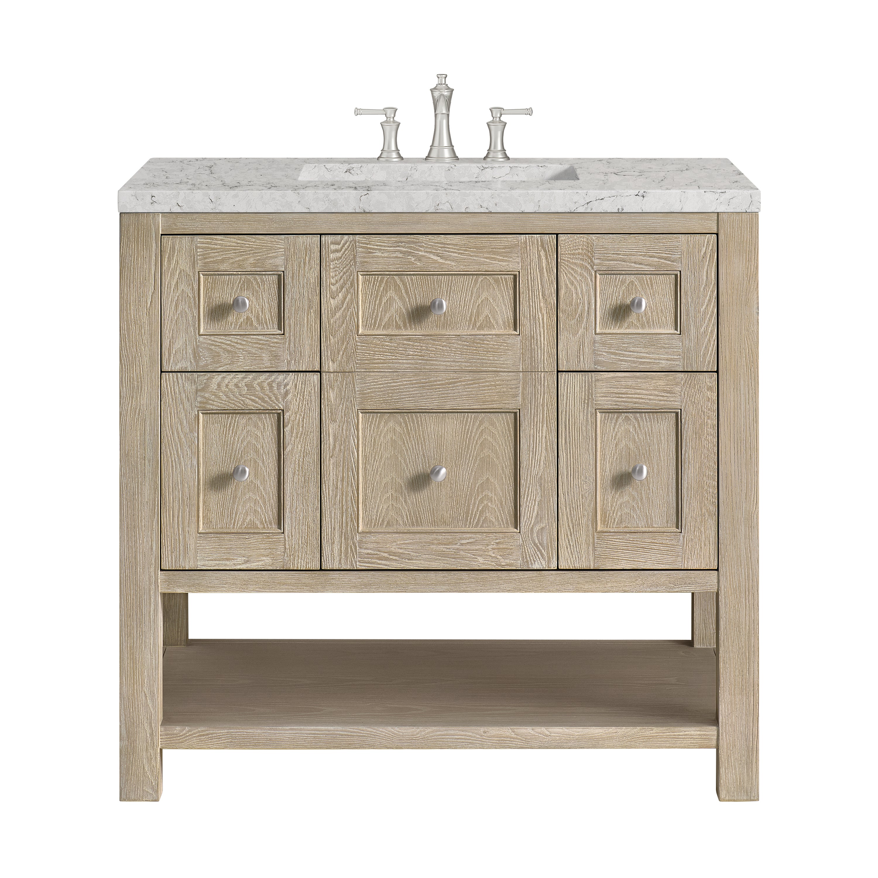 James Martin Vanities Breckenridge 36" Single Vanity - Whitewashed Oak