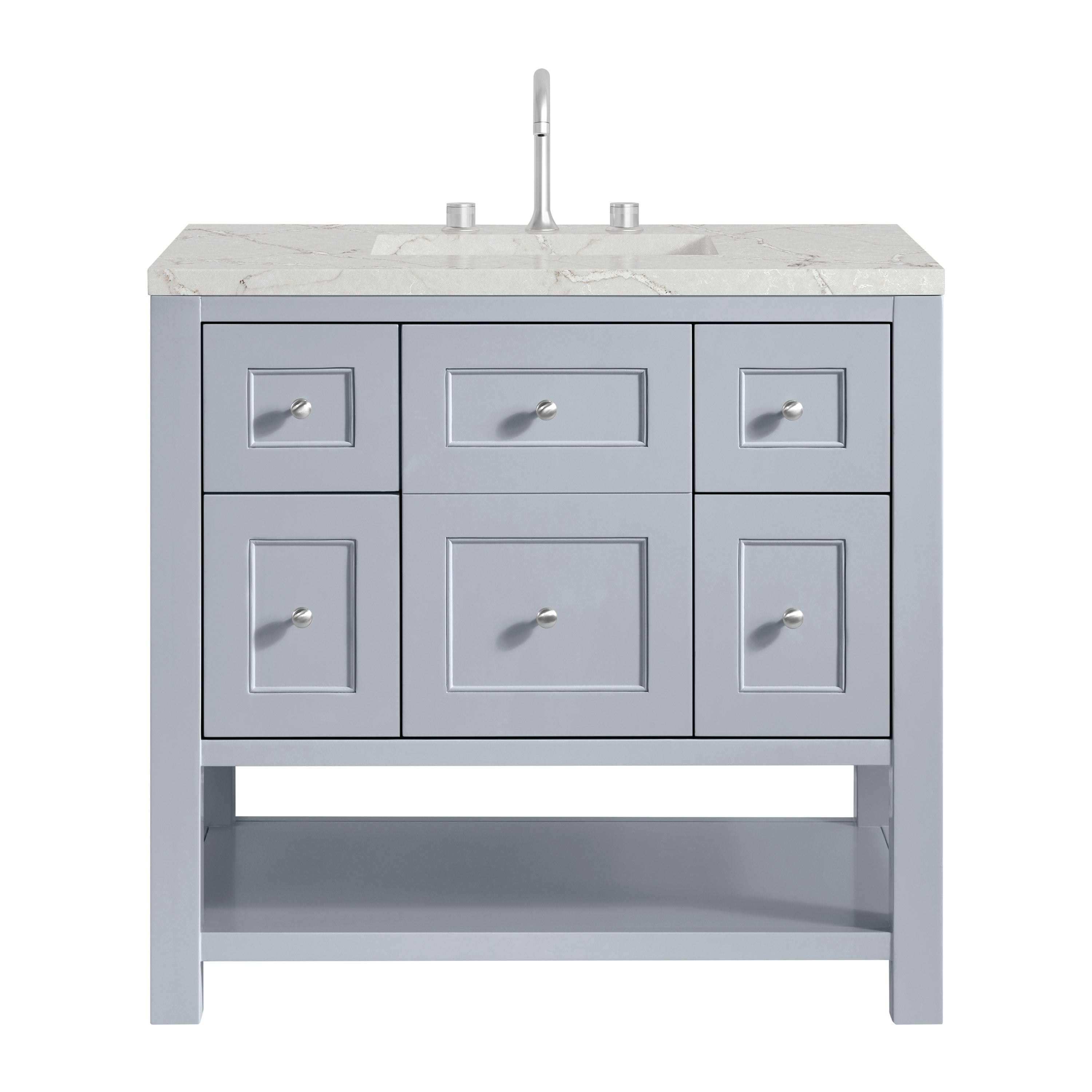James Martin Vanities Breckenridge 36" Single Vanity - Serenity Blue