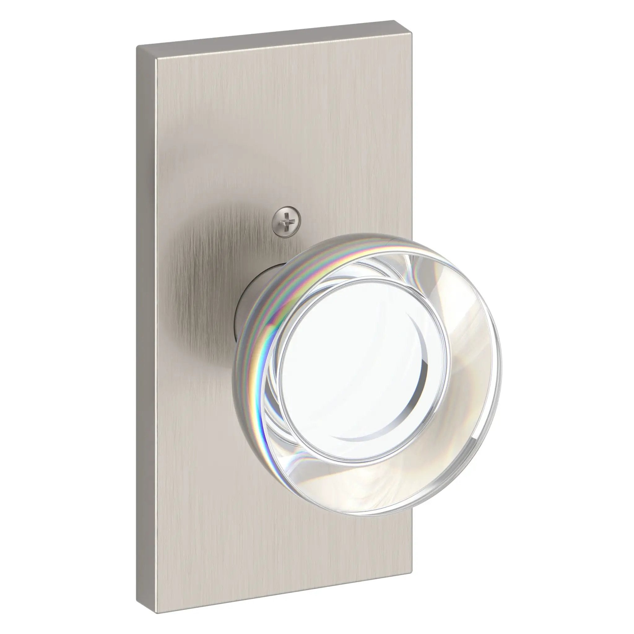Baldwin Reserve Contemporary Crystal Knob and 5" Rose by Baldwin