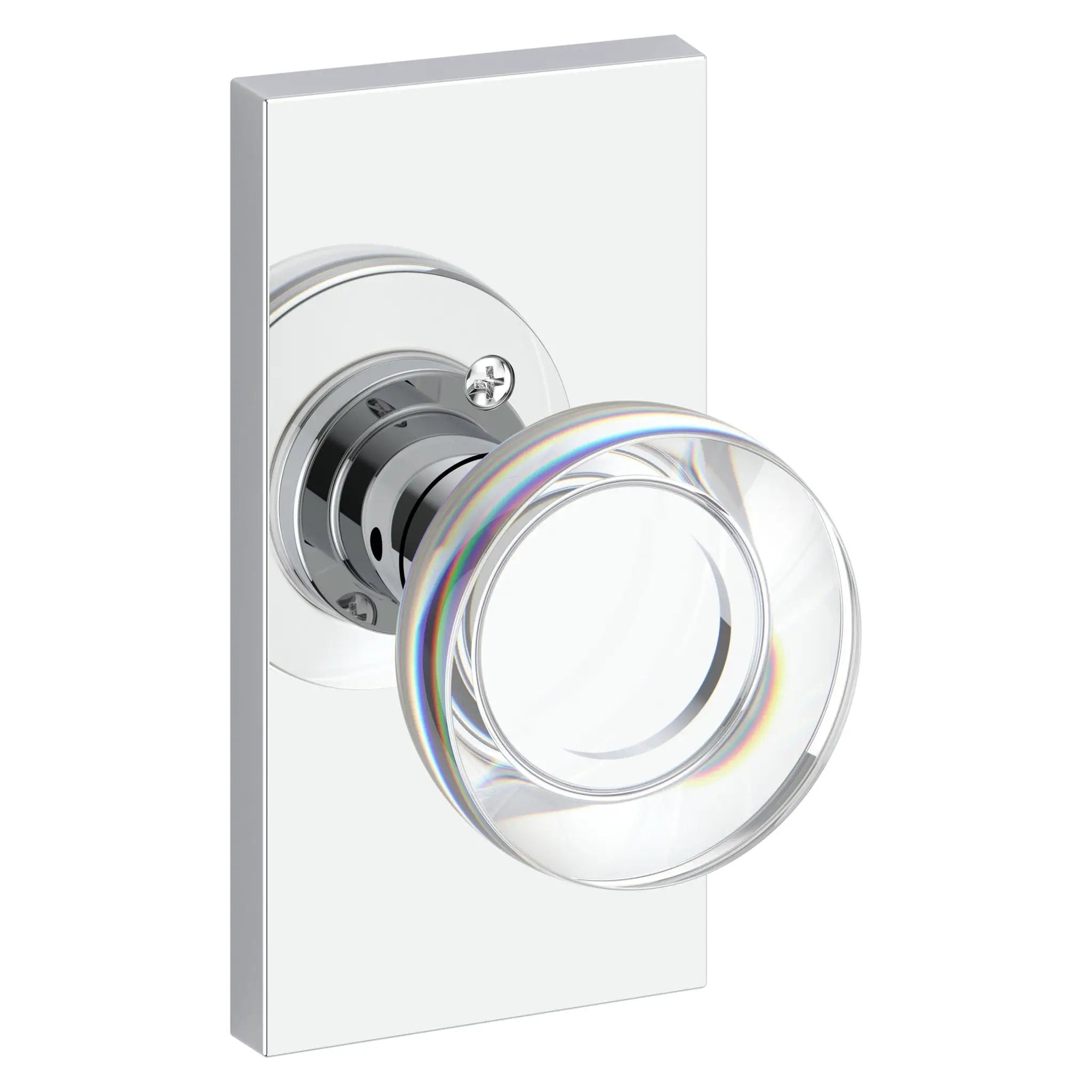Baldwin Reserve Contemporary Crystal Knob and 5" Rose by Baldwin