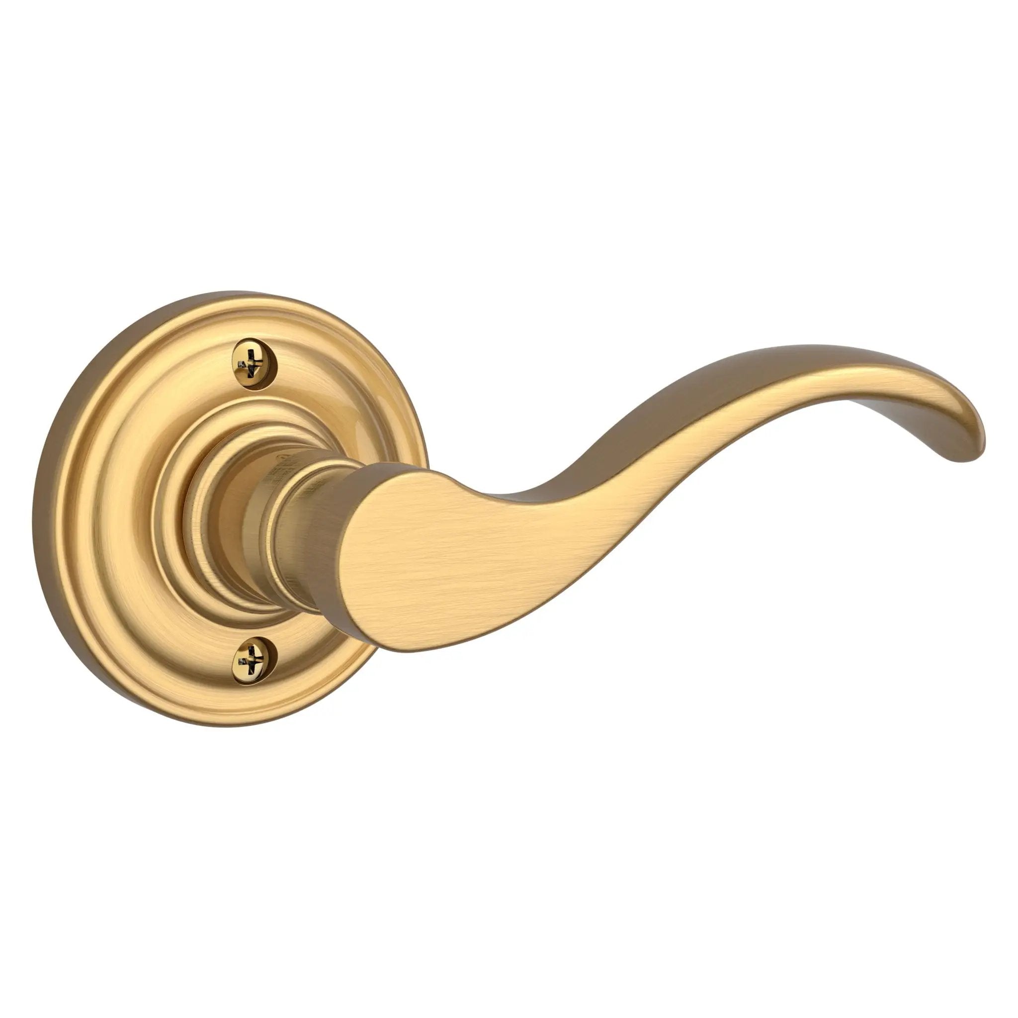 Baldwin Reserve Curve Lever and Traditional Round Rose by Baldwin