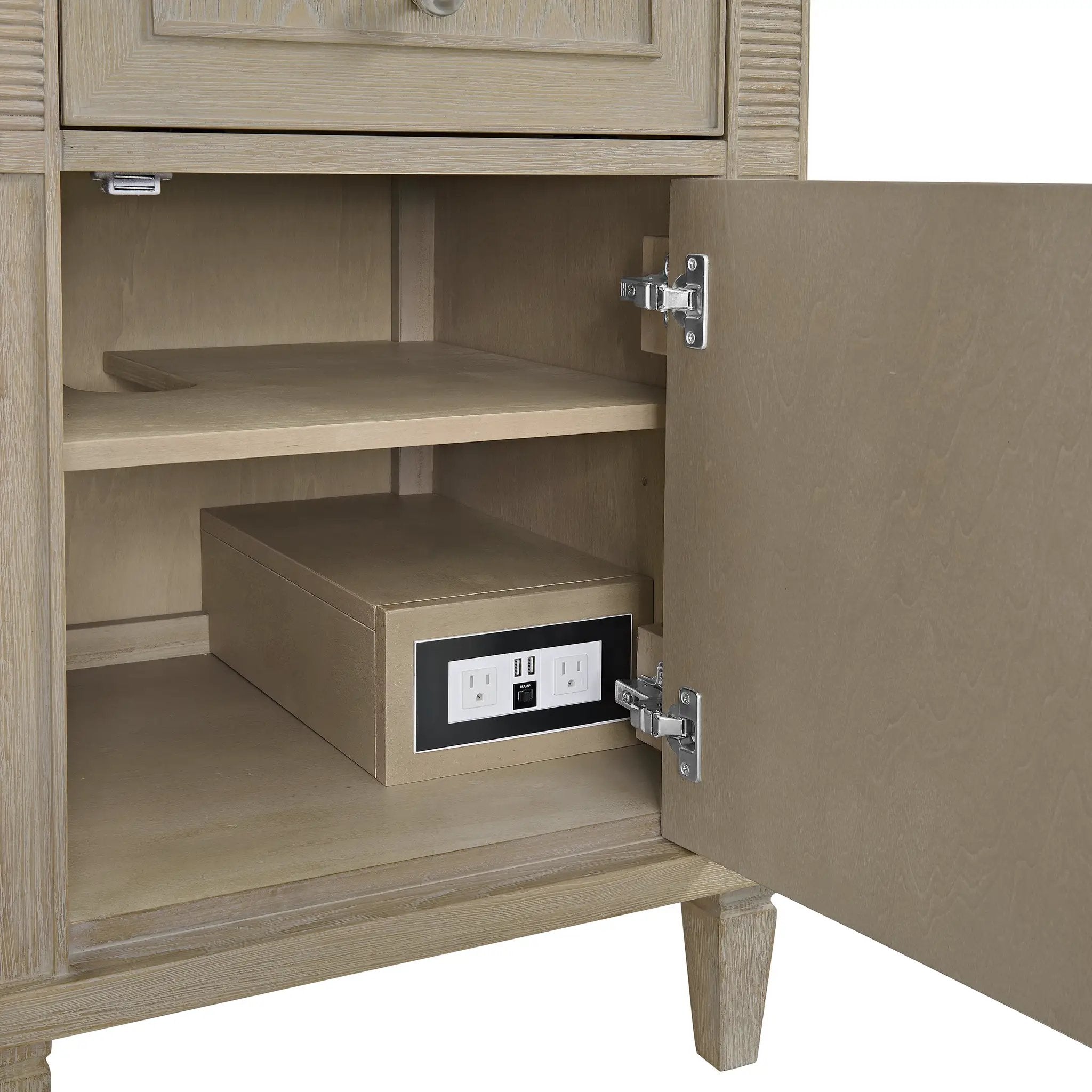 whitewashed oak vanity