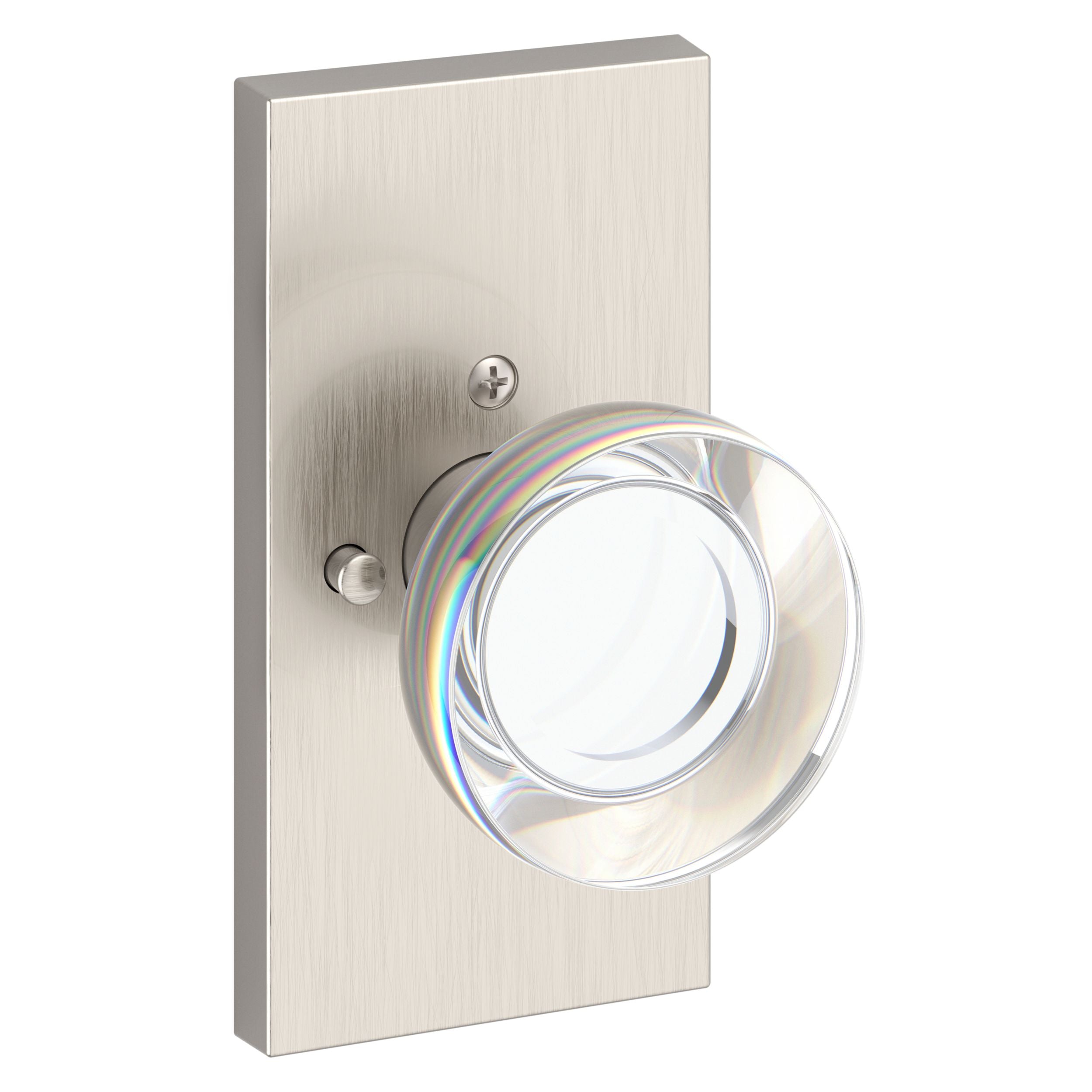 Baldwin Reserve Contemporary Crystal Knob and 5" Rose