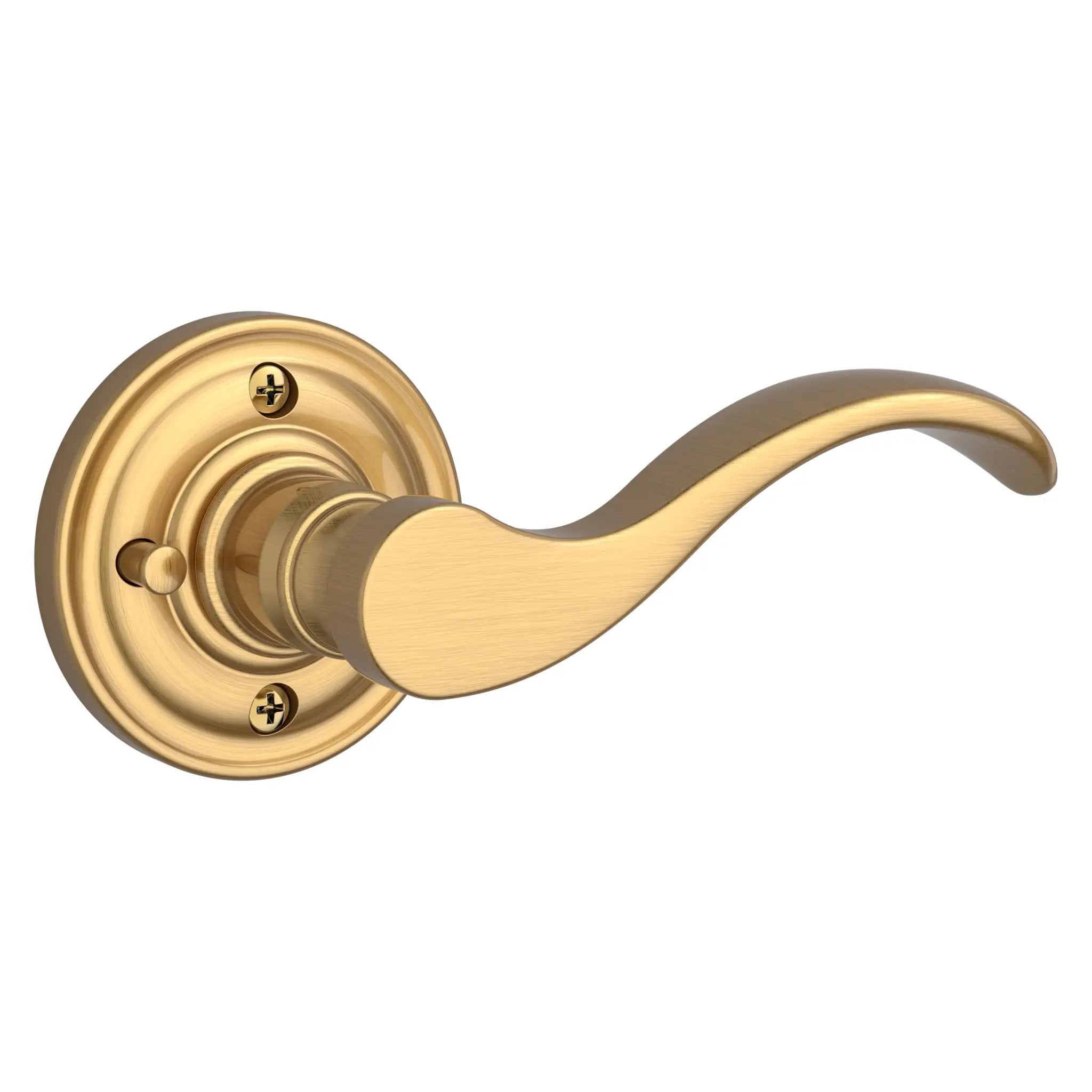 Baldwin Reserve Curve Lever and Traditional Round Rose by Baldwin