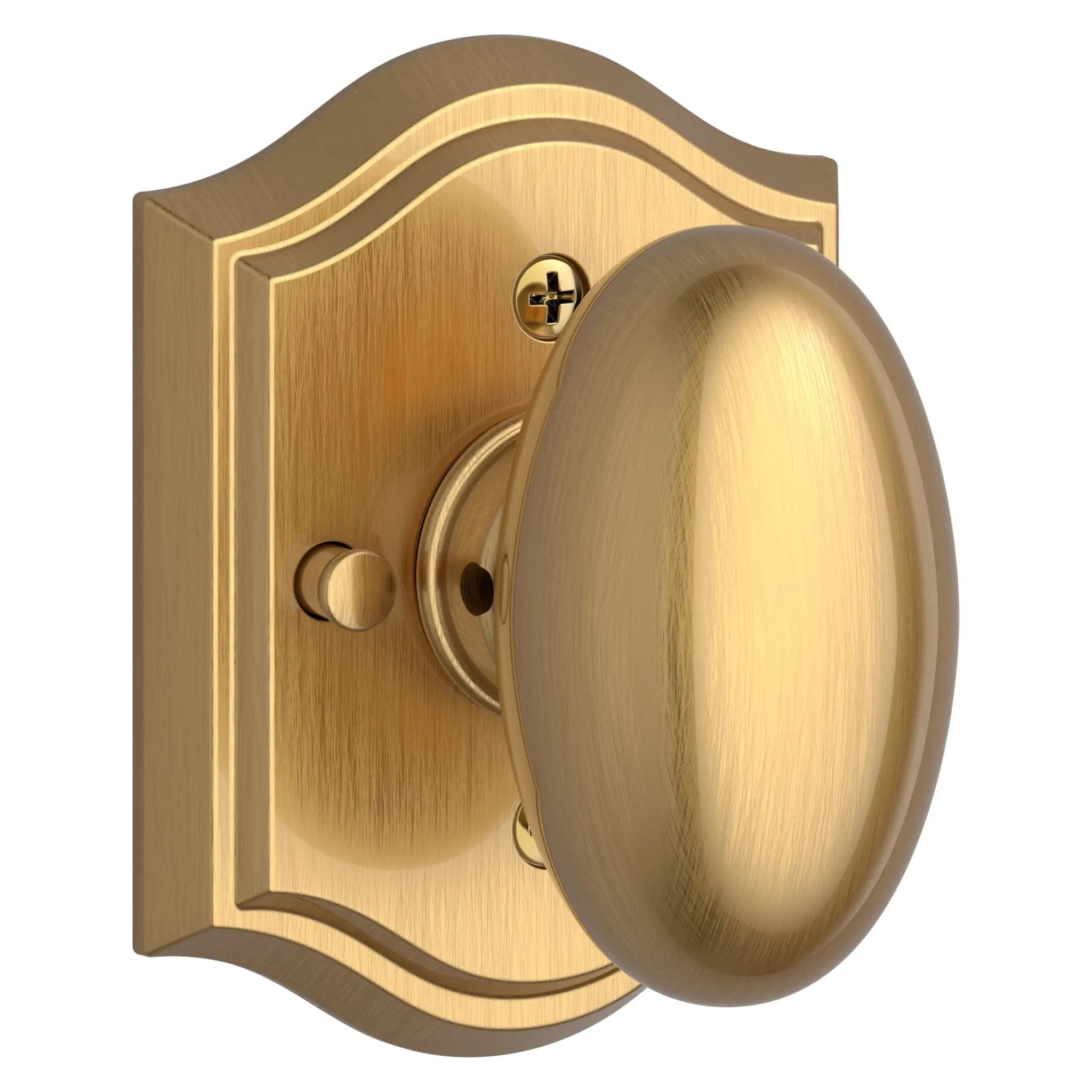 Baldwin Reserve Ellipse Knob and Traditional Arch Rose by Baldwin