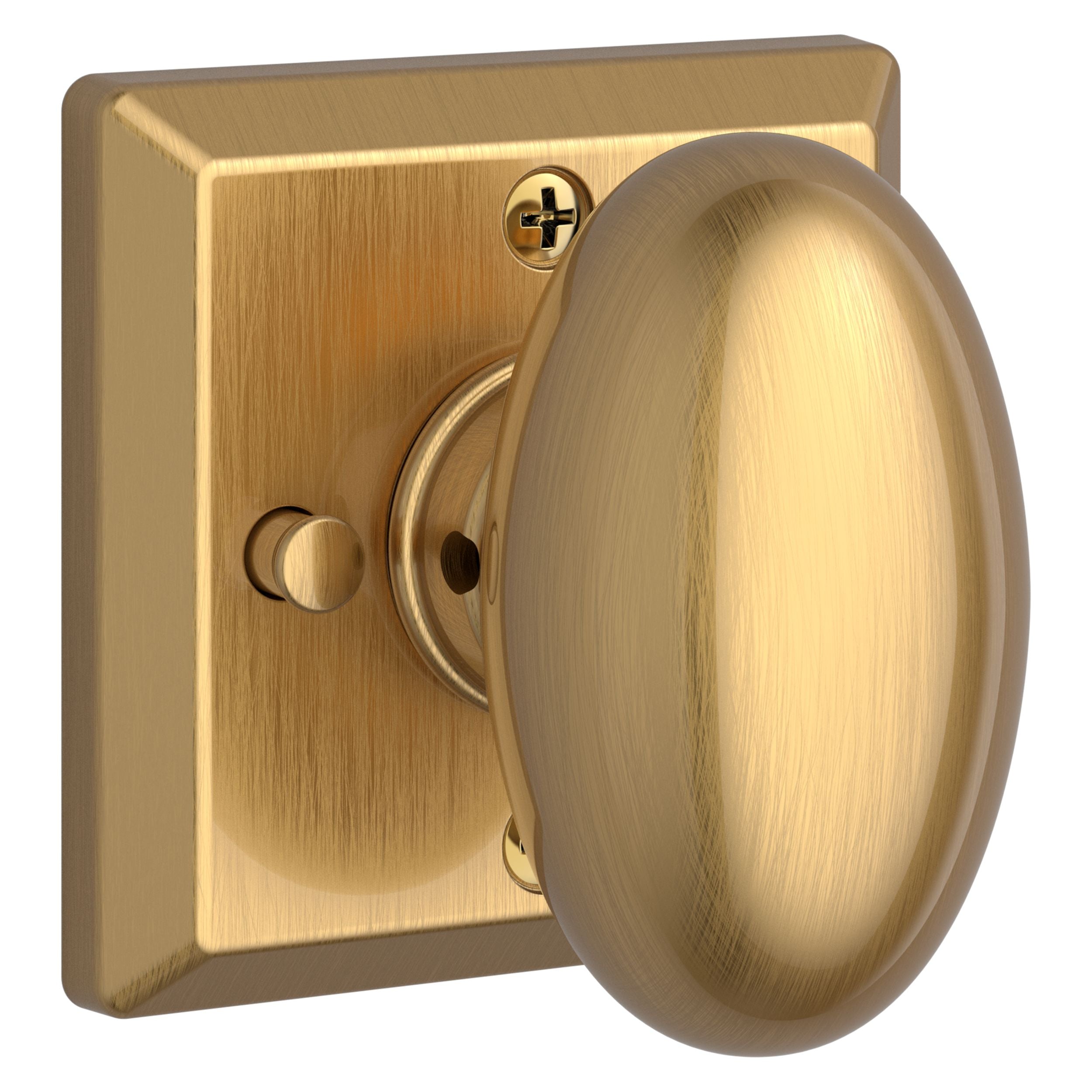 Baldwin Reserve Ellipse Knob and Traditional Square Rose